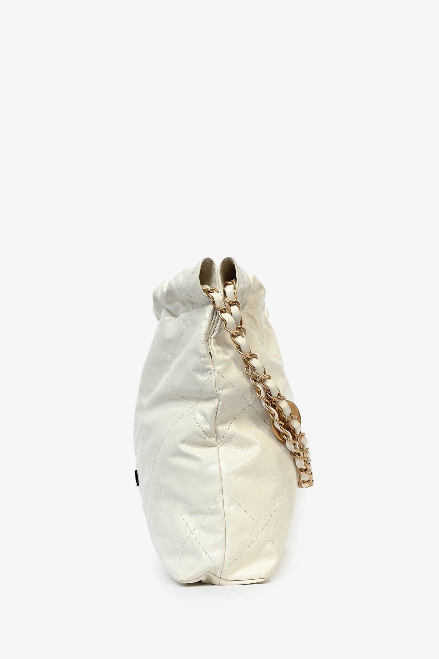 Chanel ™ White Leather Shoulder Bag - Rovelle Bags