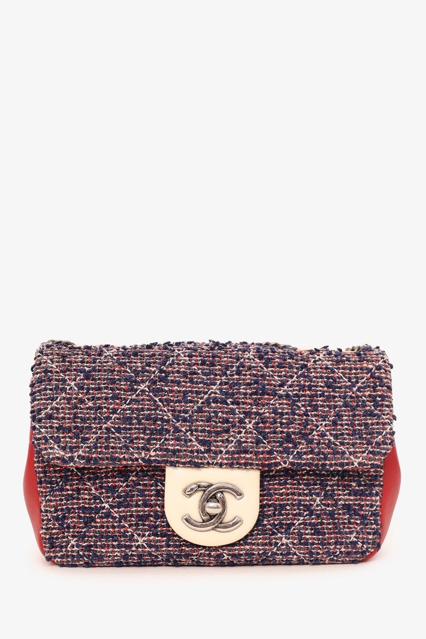Chanel ™ 2016-17 Navy/Red Flap Bag - Rovelle Bags