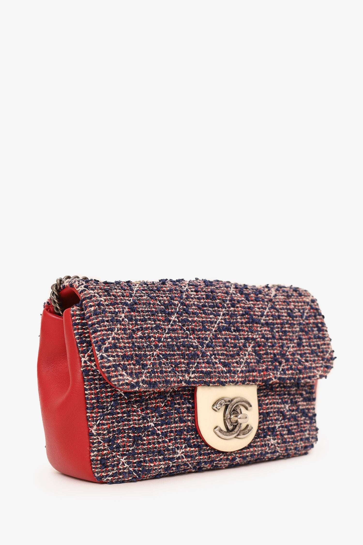 Chanel ™ 2016-17 Navy/Red Flap Bag - Rovelle Bags