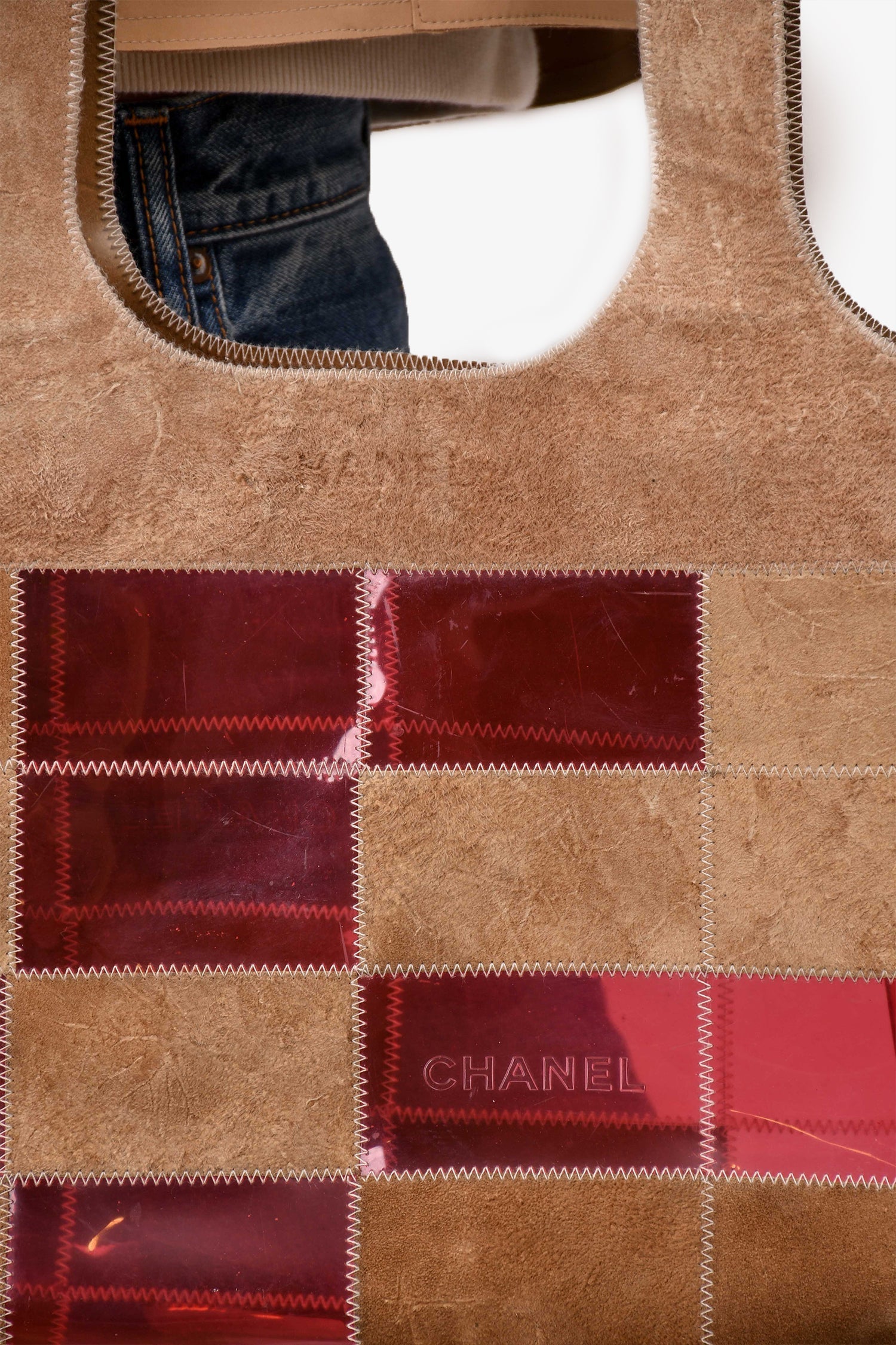 Chanel ™ 1997/99 Pink/Beige Tote Bag - Rovelle Bags