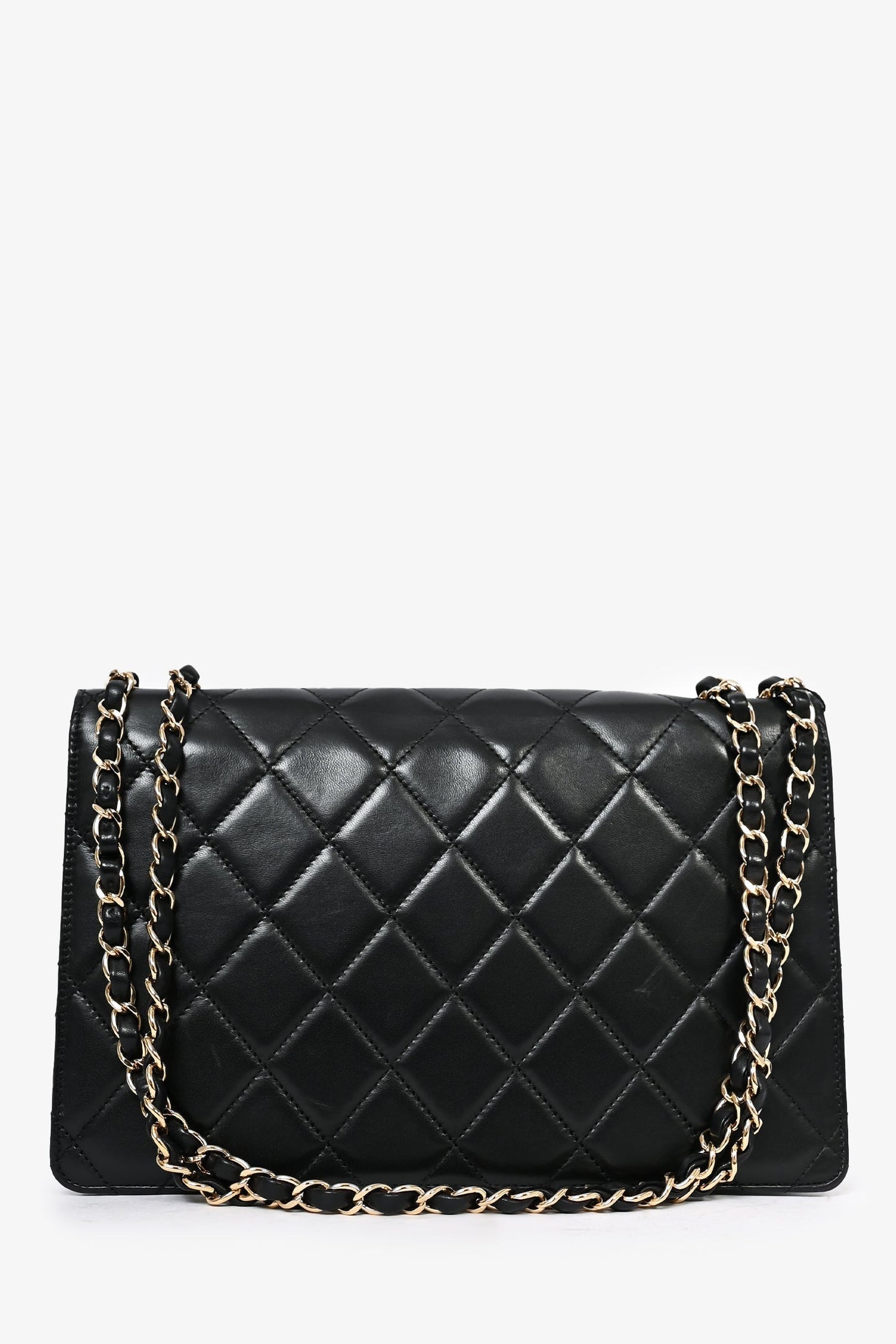 Chanel ™ Black Lambskin Shoulder Bag - Rovelle Bags