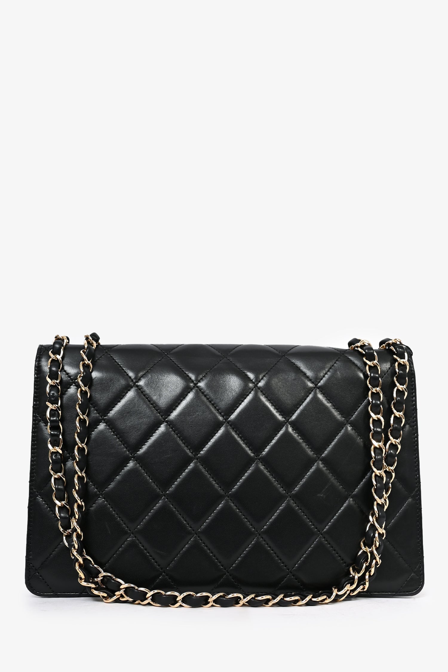 Chanel ™ Black Lambskin Shoulder Bag - Rovelle Bags