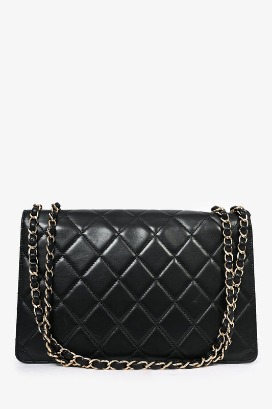 Chanel ™ Black Lambskin Shoulder Bag - Rovelle Bags
