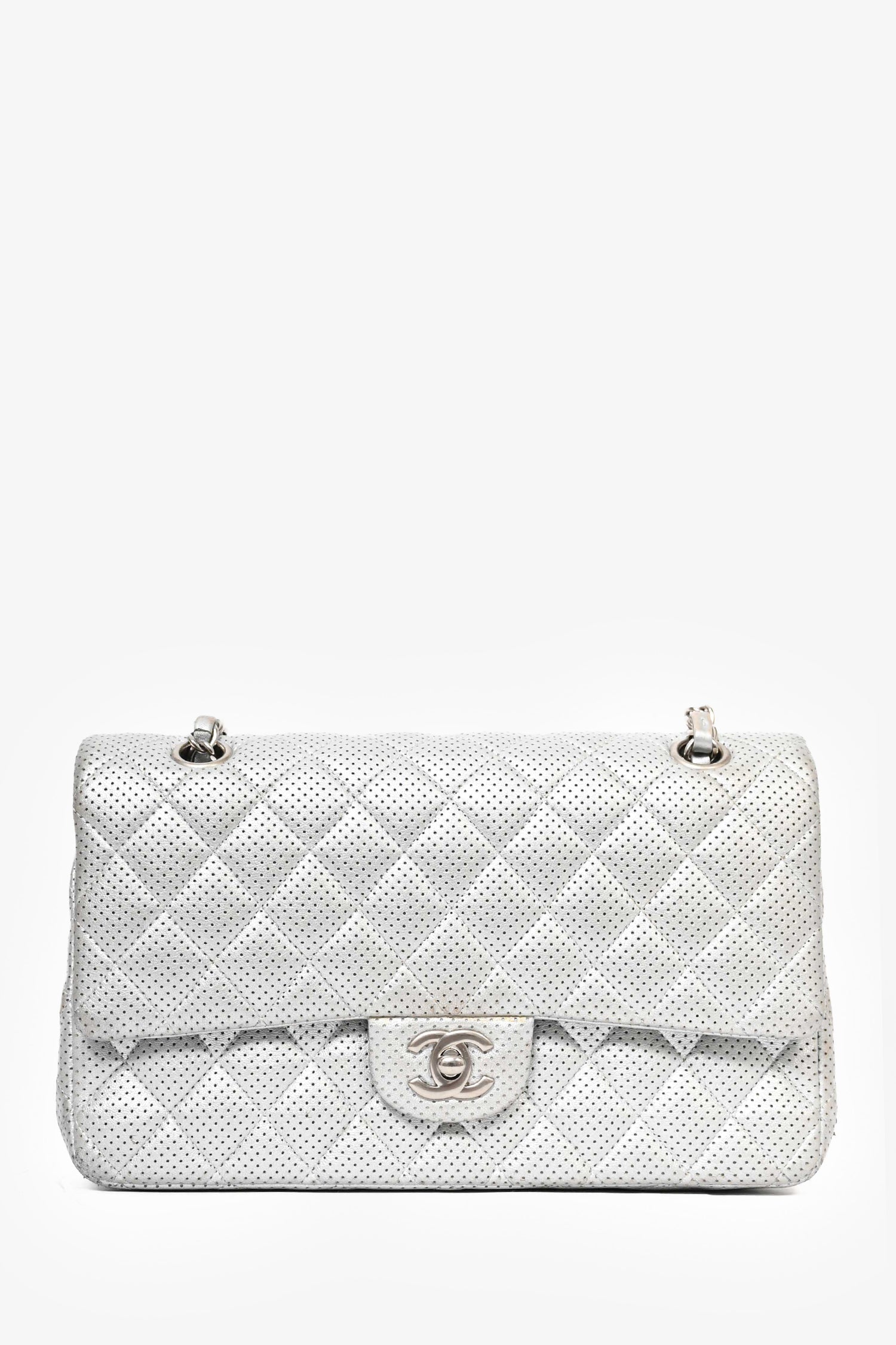 Chanel ™ 2014 Silver Shoulder Bag - Rovelle Bags