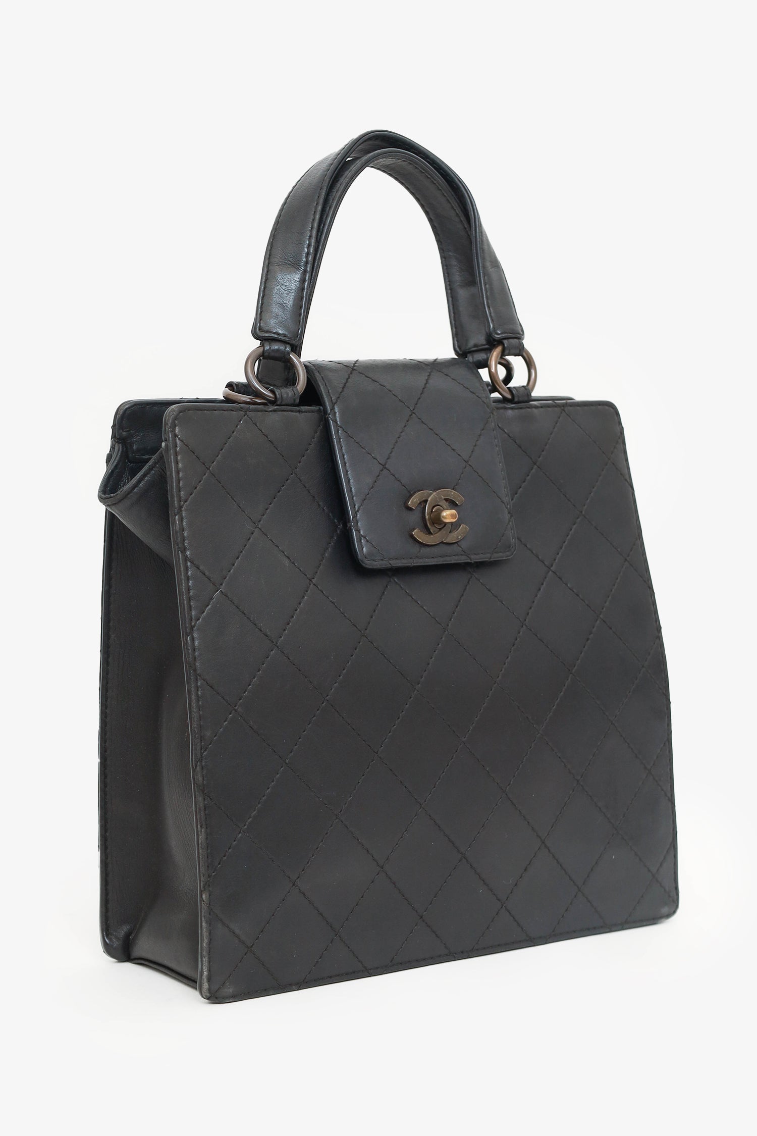 Chanel ™ 1996-97 Black Tote Bag - Rovelle Bags