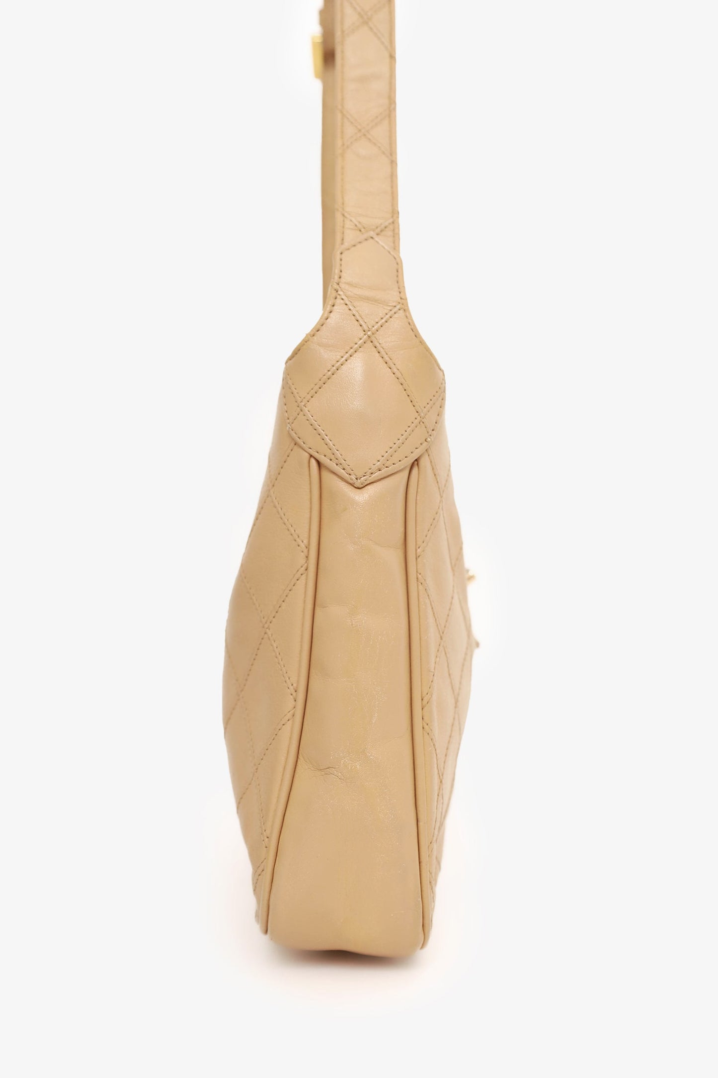 Chanel ™ 1986-88 Beige Shoulder Bag - Rovelle Bags