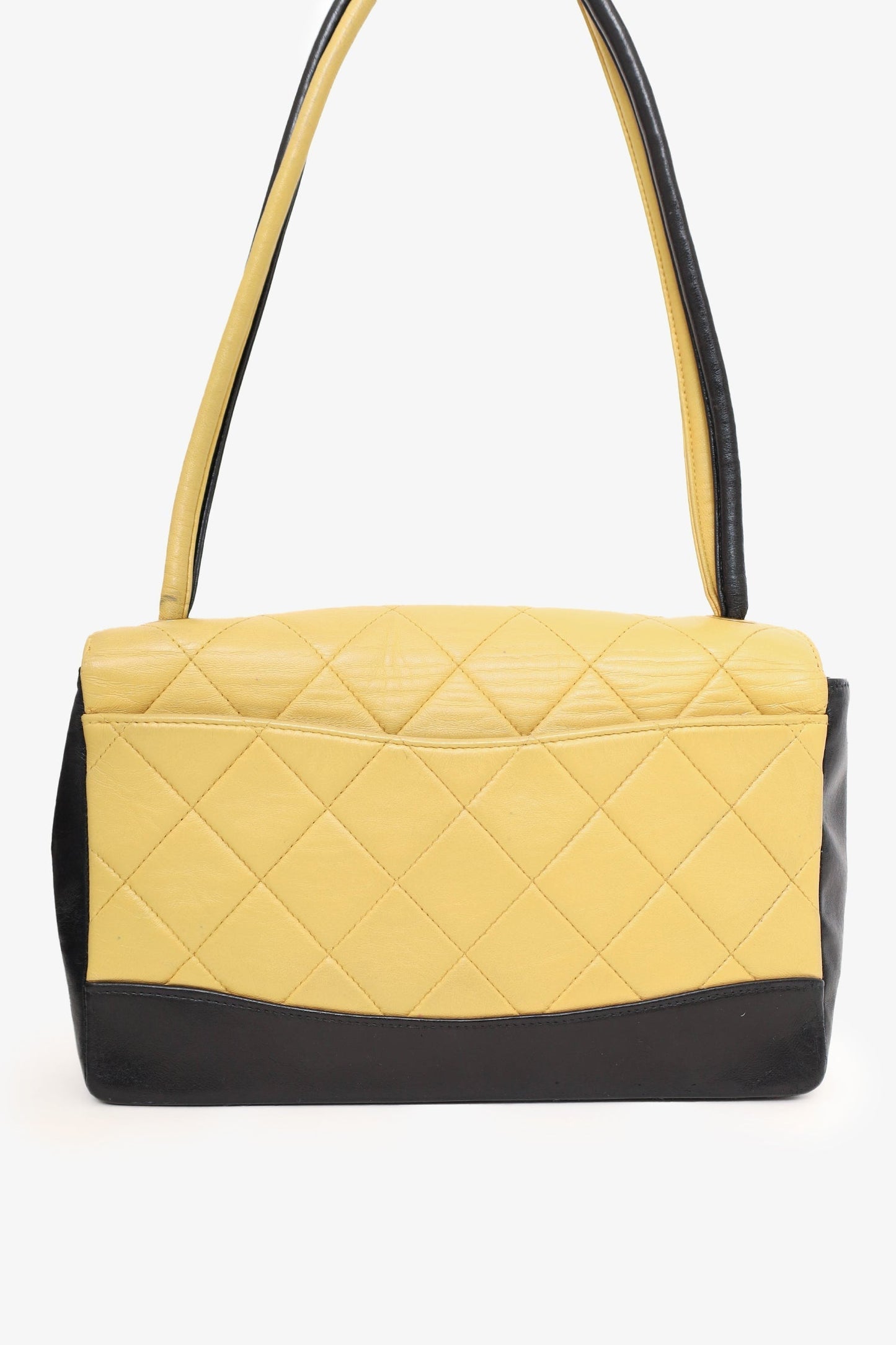 Chanel ™ 2000-02 Beige/Black Flap Bag - Rovelle Bags