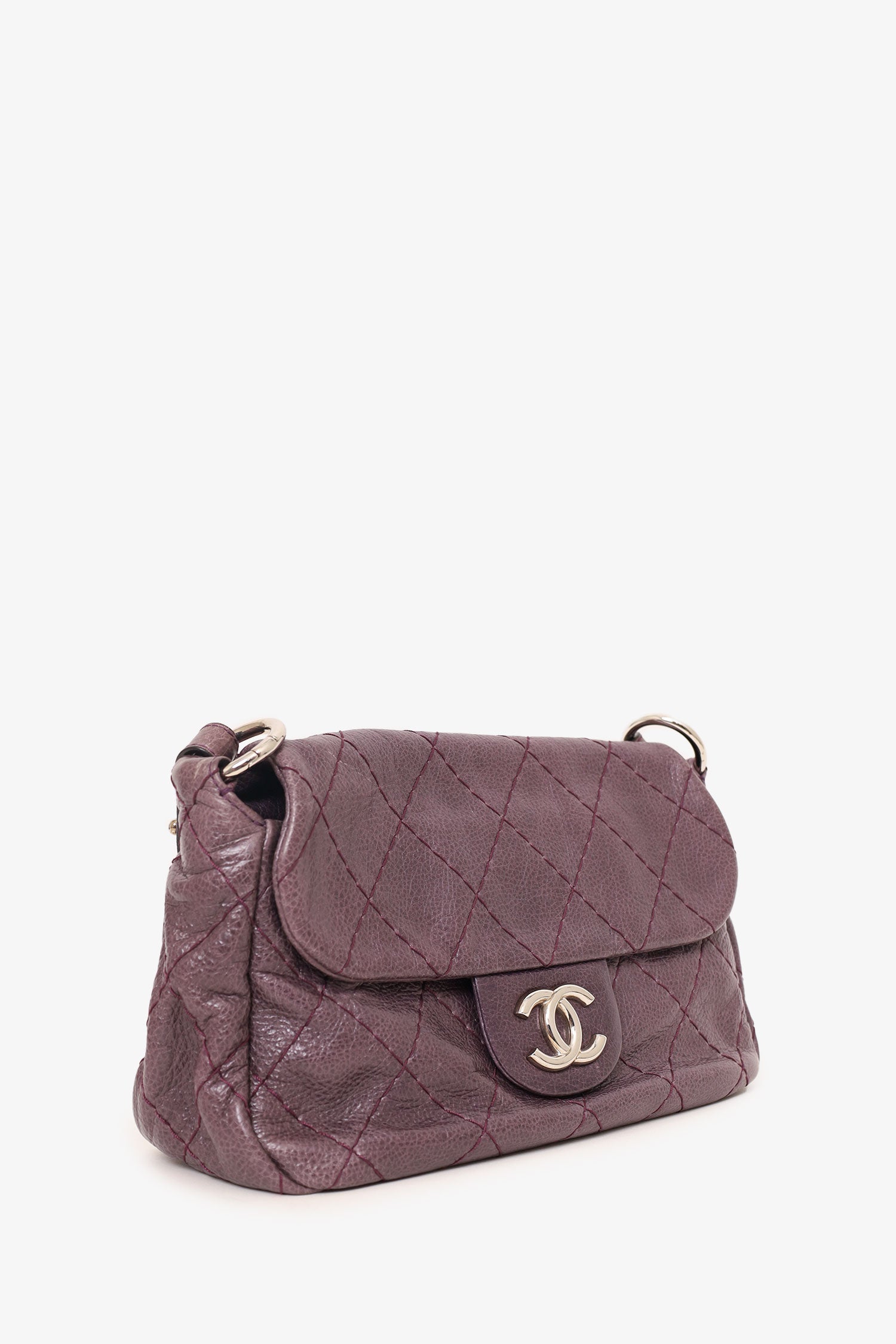 Chanel ™ 2009-10 Purple Flap Bag - Rovelle Bags