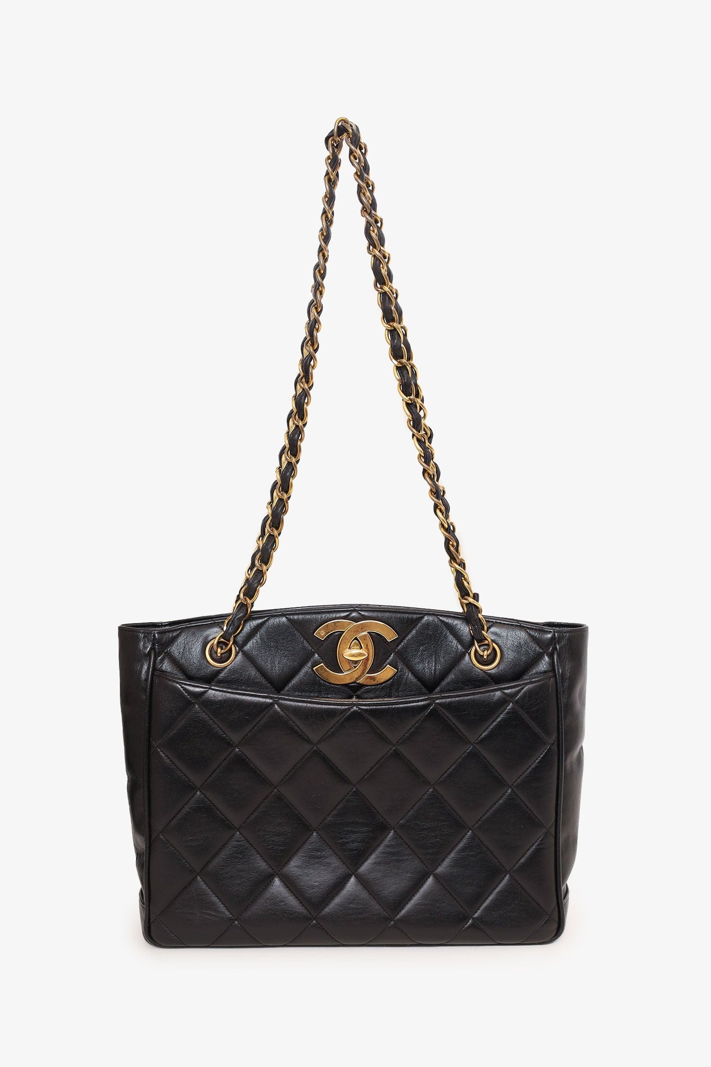 Chanel ™ Black Quilted Tote Bag - Rovelle Bags
