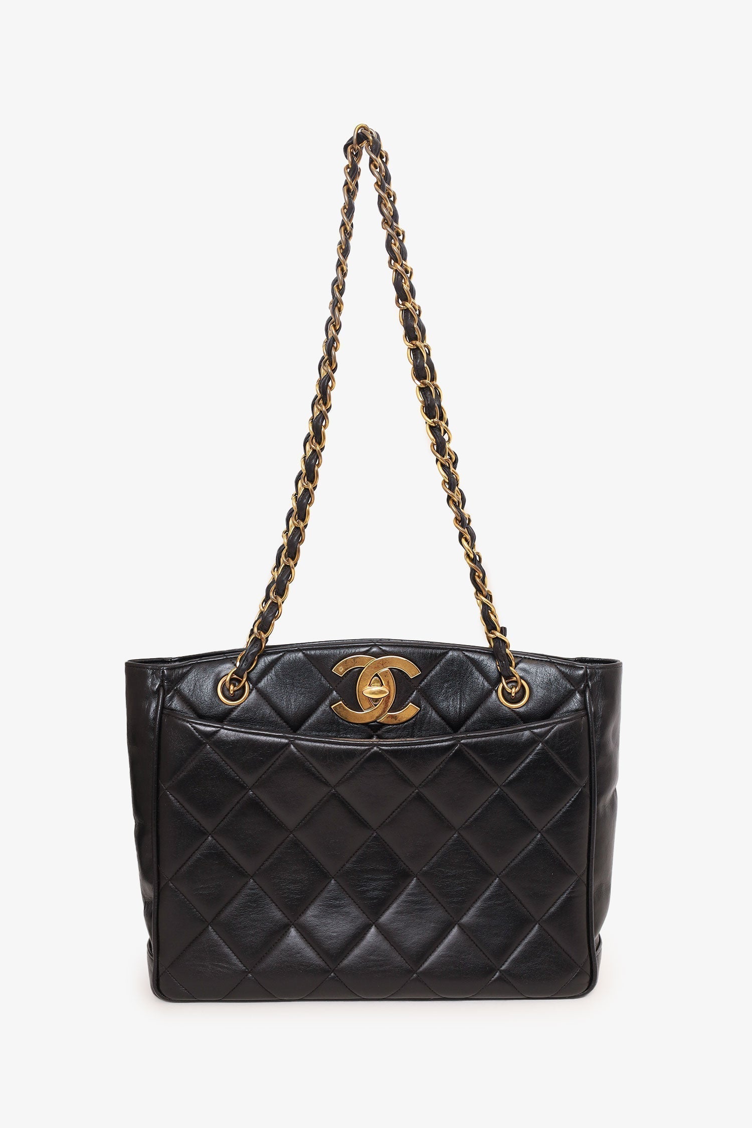 Chanel ™ Black Quilted Tote Bag - Rovelle Bags