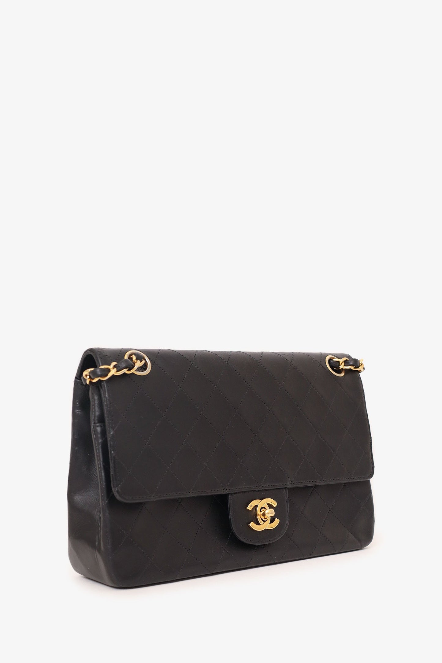 Chanel ™ 1986-88 Black Flap Bag - Rovelle Bags
