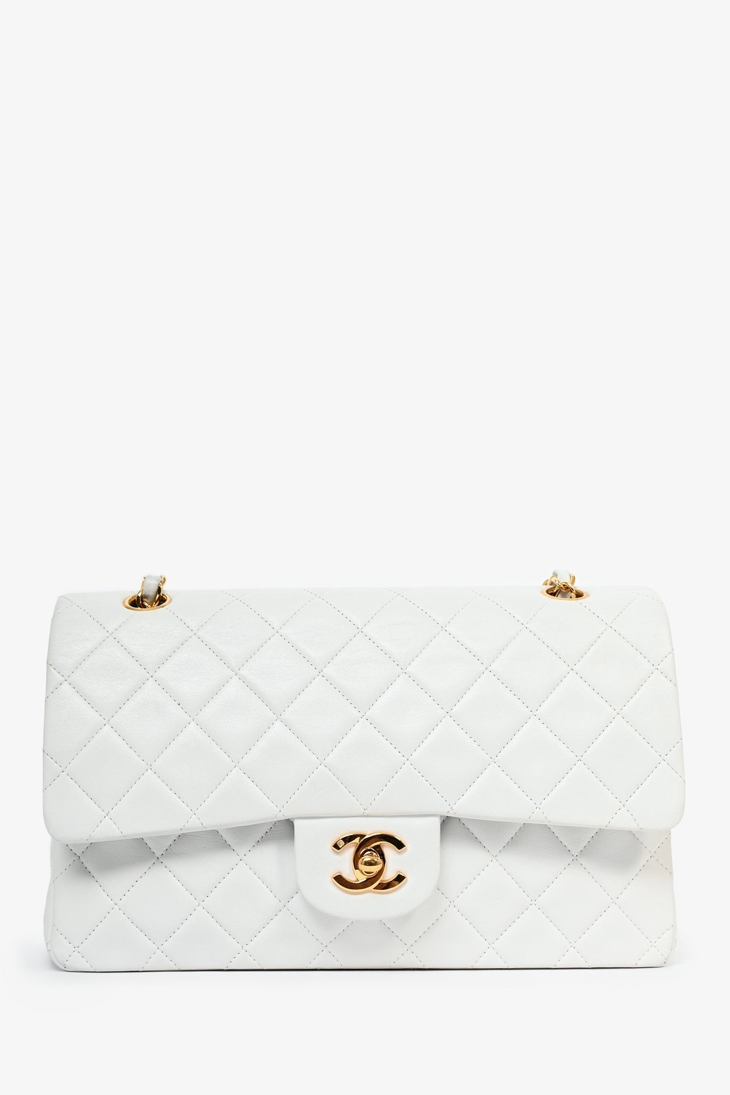Chanel ™ 1991-94 White Shoulder Bag - Rovelle Bags