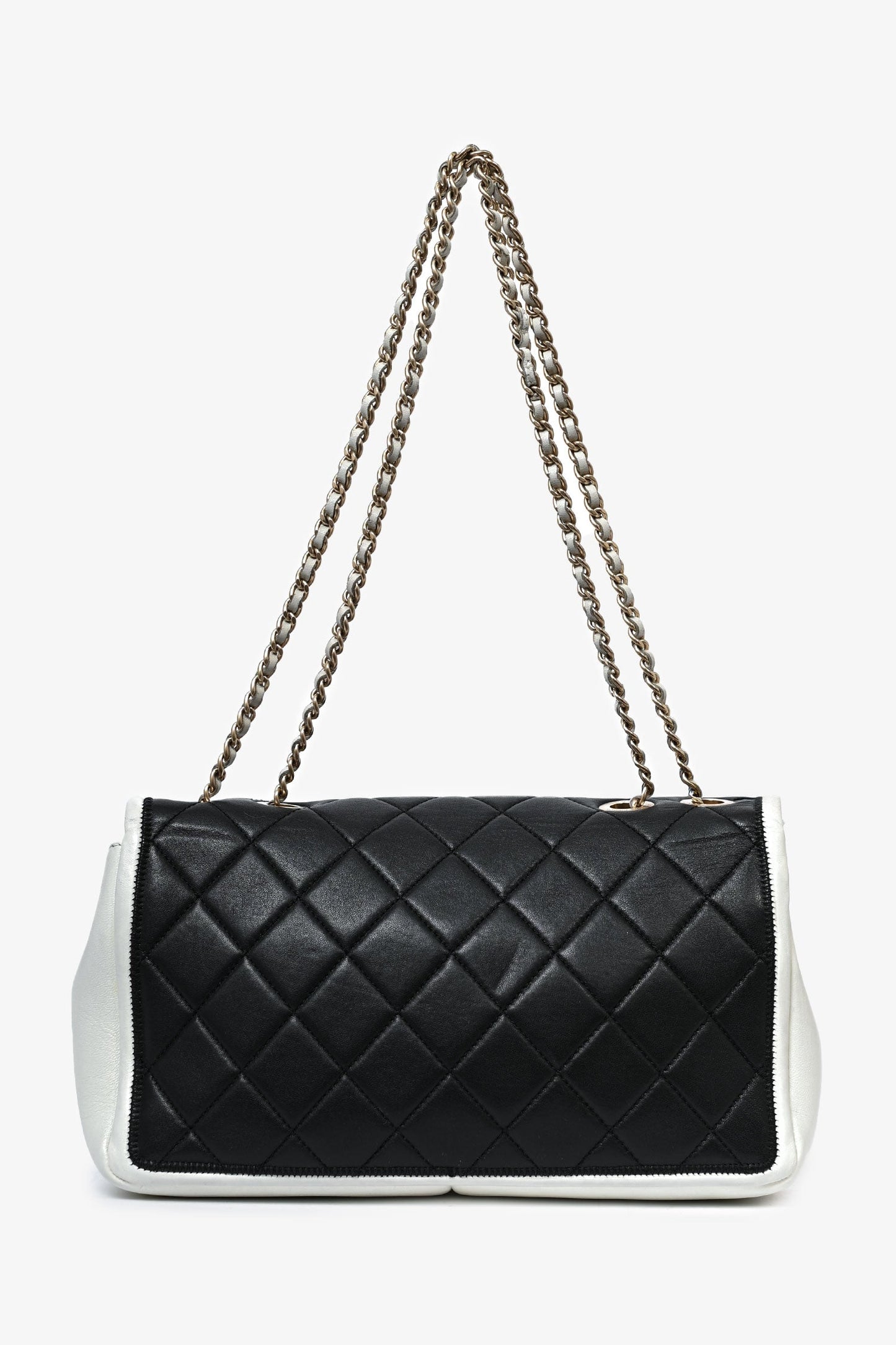 Chanel ™ 2012/13 Black/White Flap Bag - Rovelle Bags