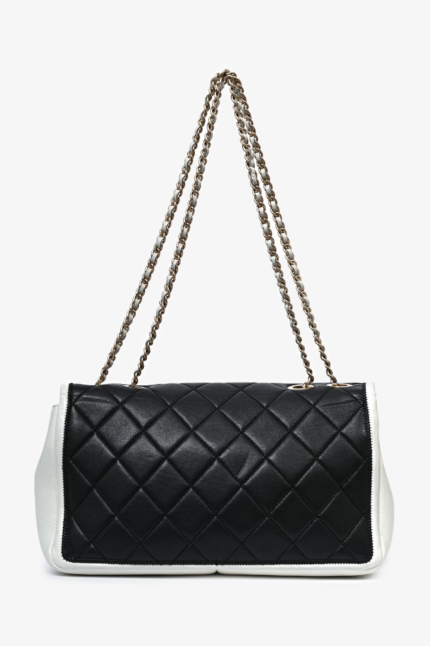 Chanel ™ 2012/13 Black/White Flap Bag - Rovelle Bags