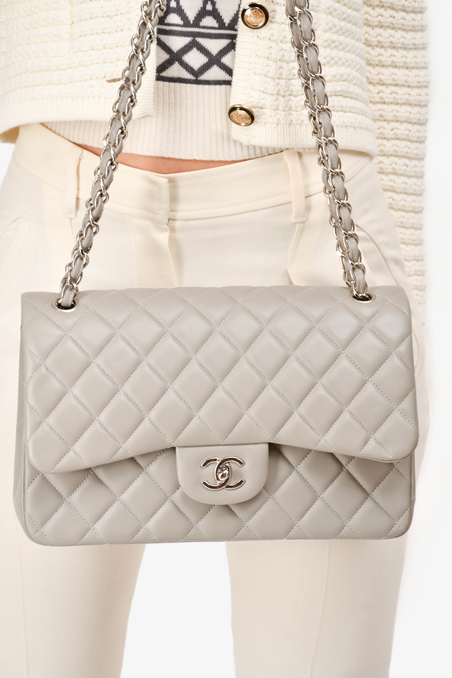Chanel ™ 2019/20 Grey Shoulder Bag - Rovelle Bags