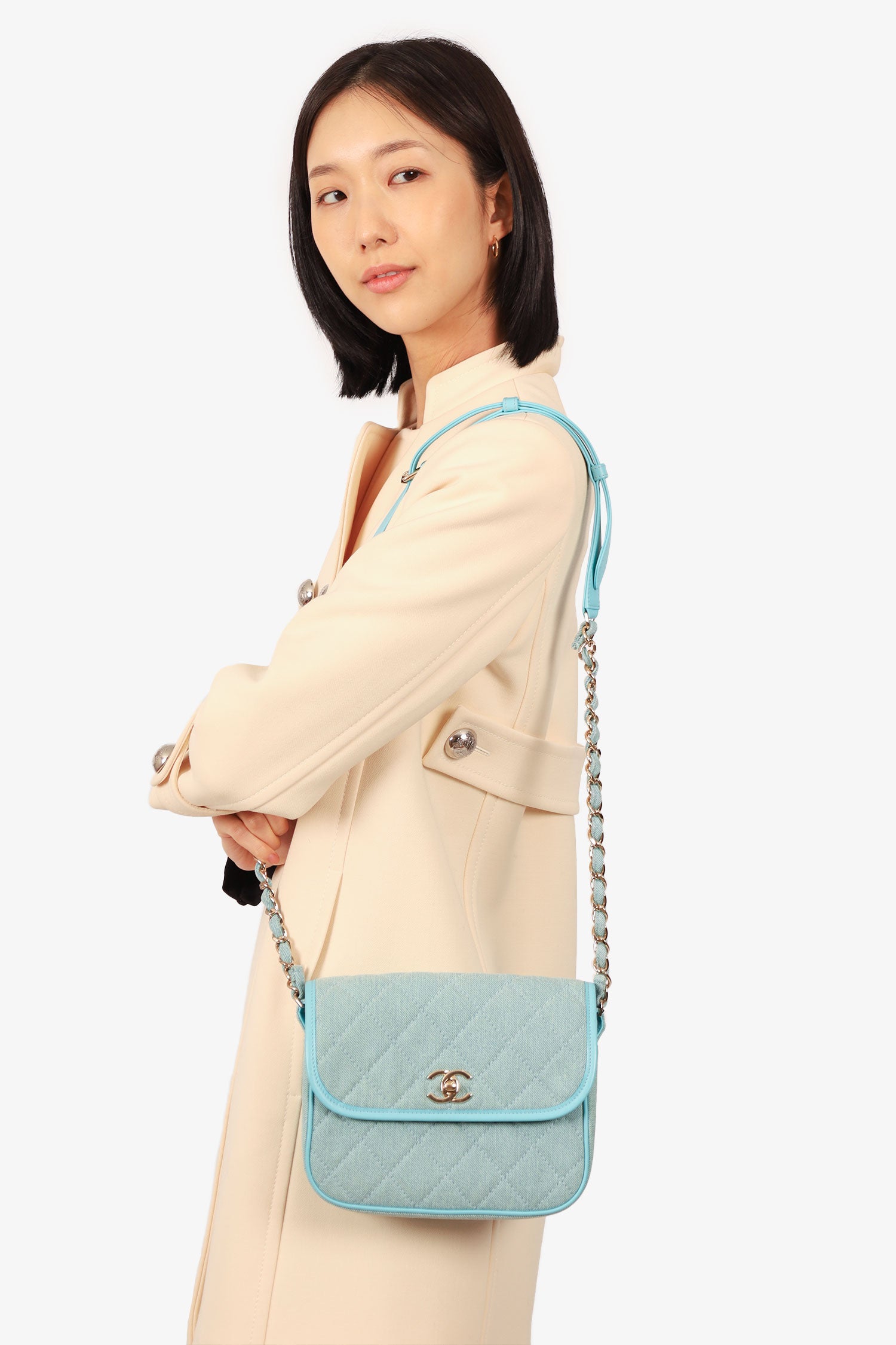 Chanel ™ 2021 Blue Flap Bag - Rovelle Bags
