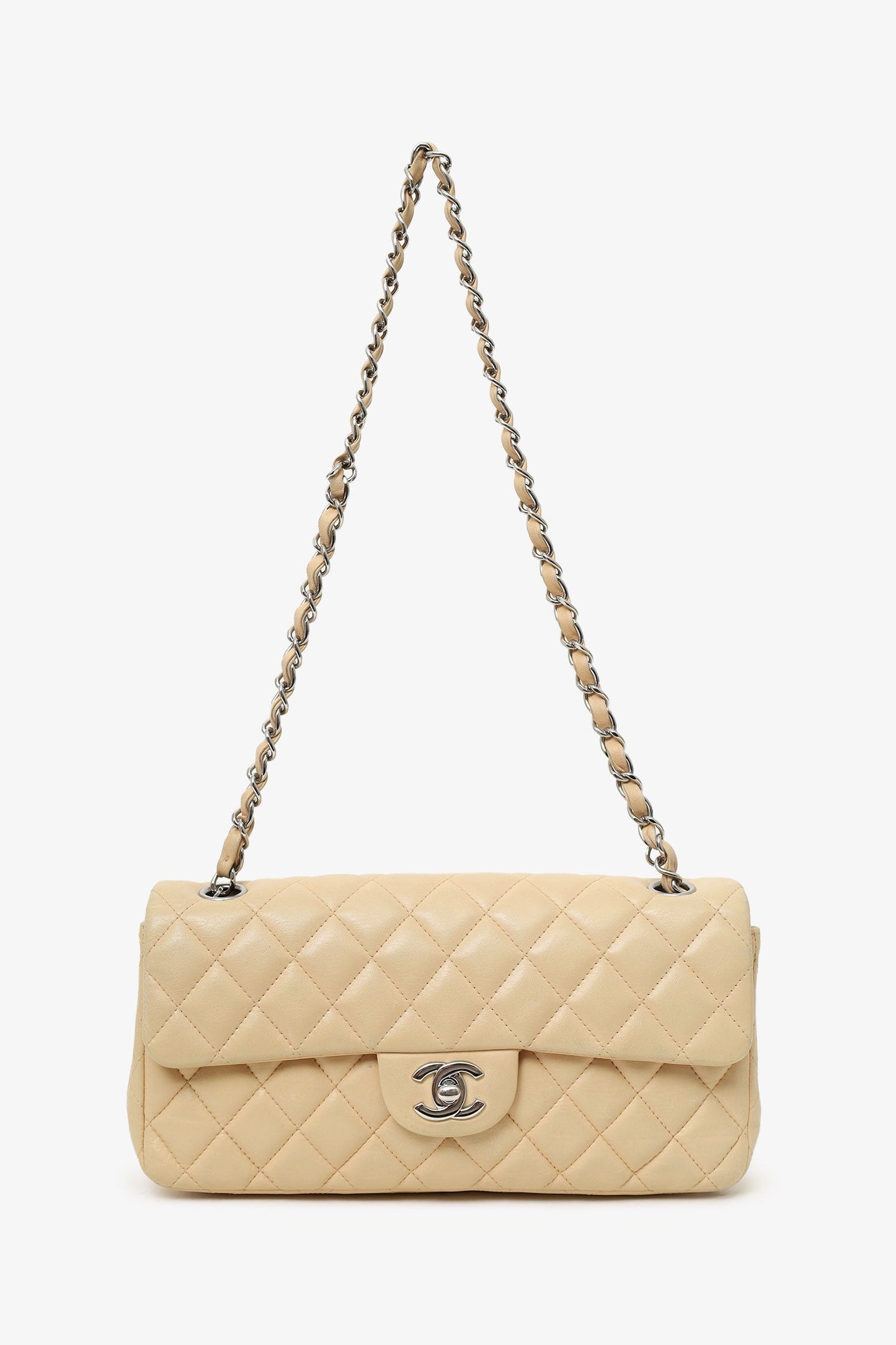 Chanel ™ 2010-11 Beige Flap Bag - Rovelle Bags
