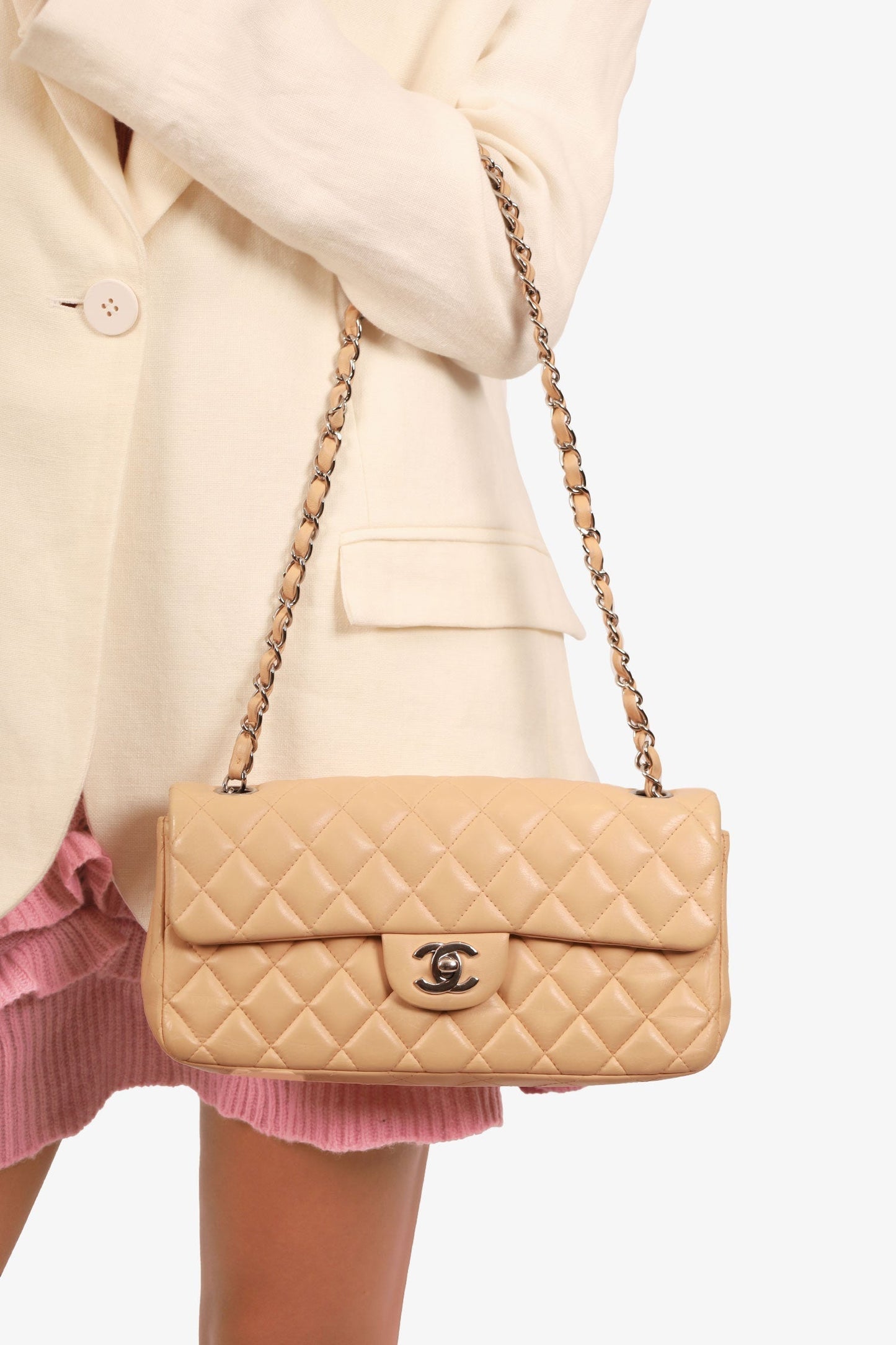 Chanel ™ 2010-11 Beige Flap Bag - Rovelle Bags