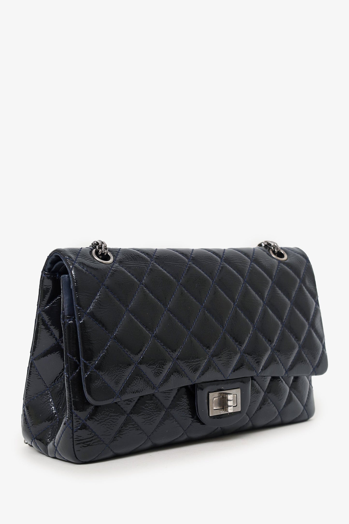 Chanel ™ 2010-11 Navy Flap Bag - Rovelle Bags