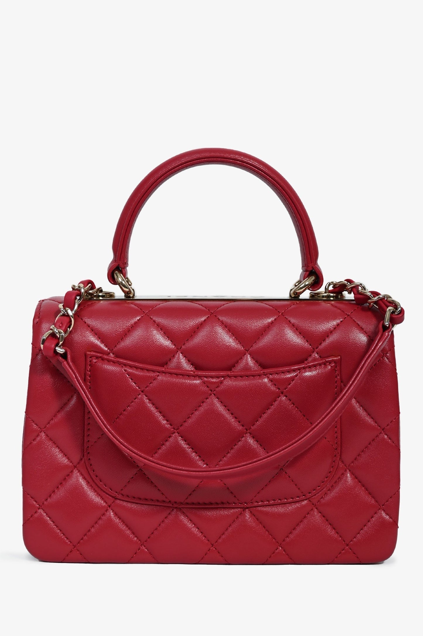 Chanel ™ Magenta Leather Handbag - Rovelle Bags