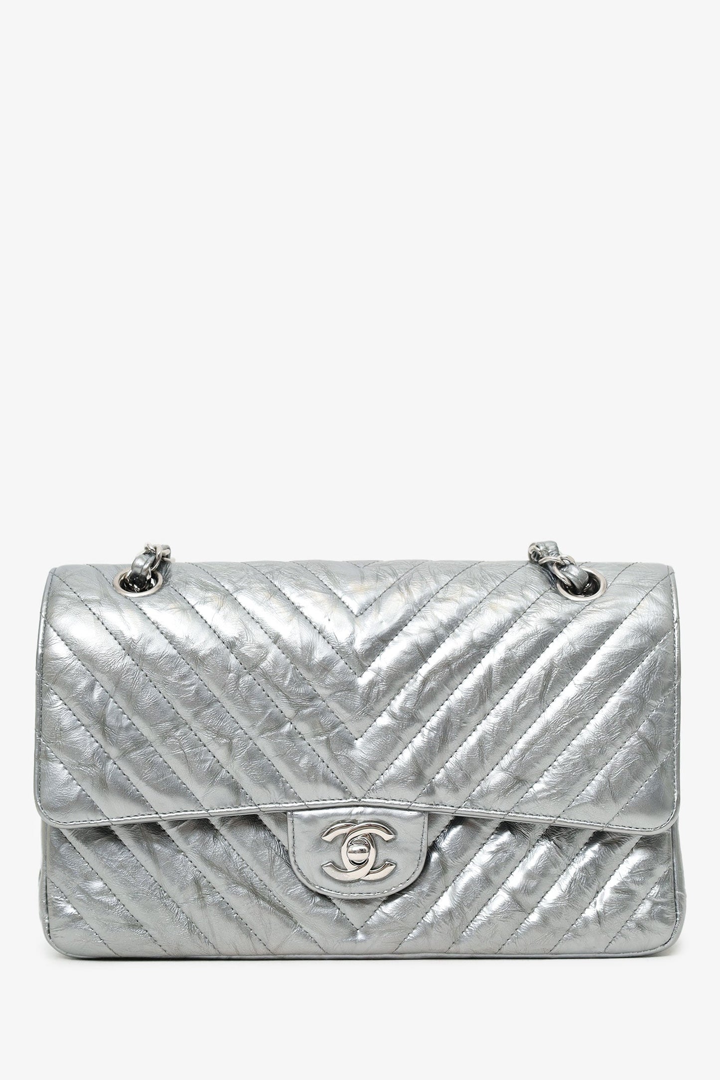Chanel ™ 2018 Silver Shoulder Bag - Rovelle Bags