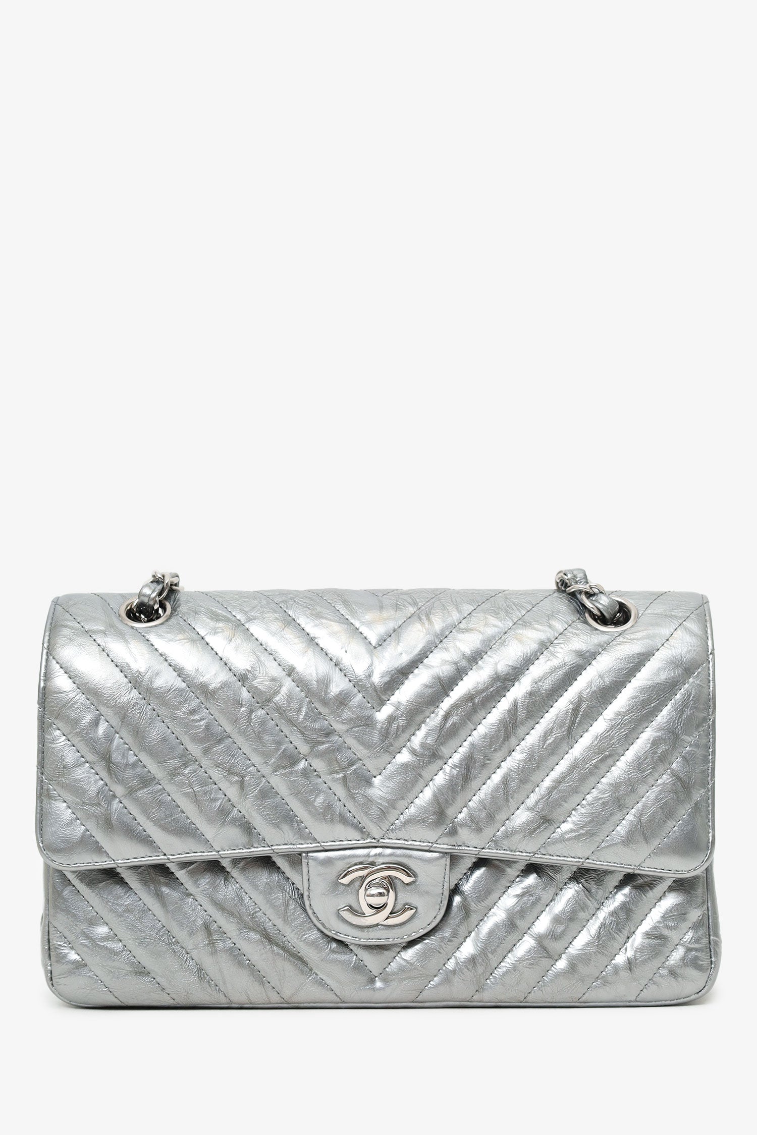 Chanel ™ 2018 Silver Shoulder Bag - Rovelle Bags