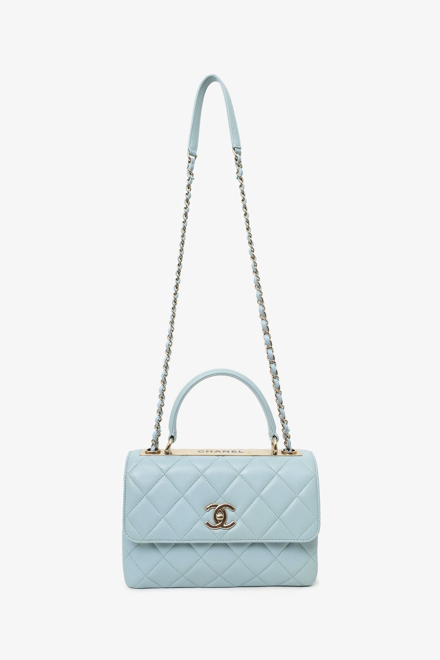 Chanel ™ Blue Quilted Handbag - Rovelle Bags
