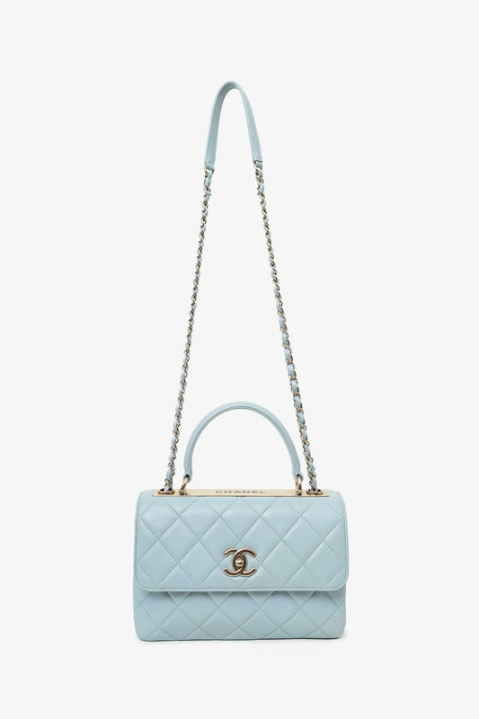 Chanel ™ Blue Quilted Handbag - Rovelle Bags