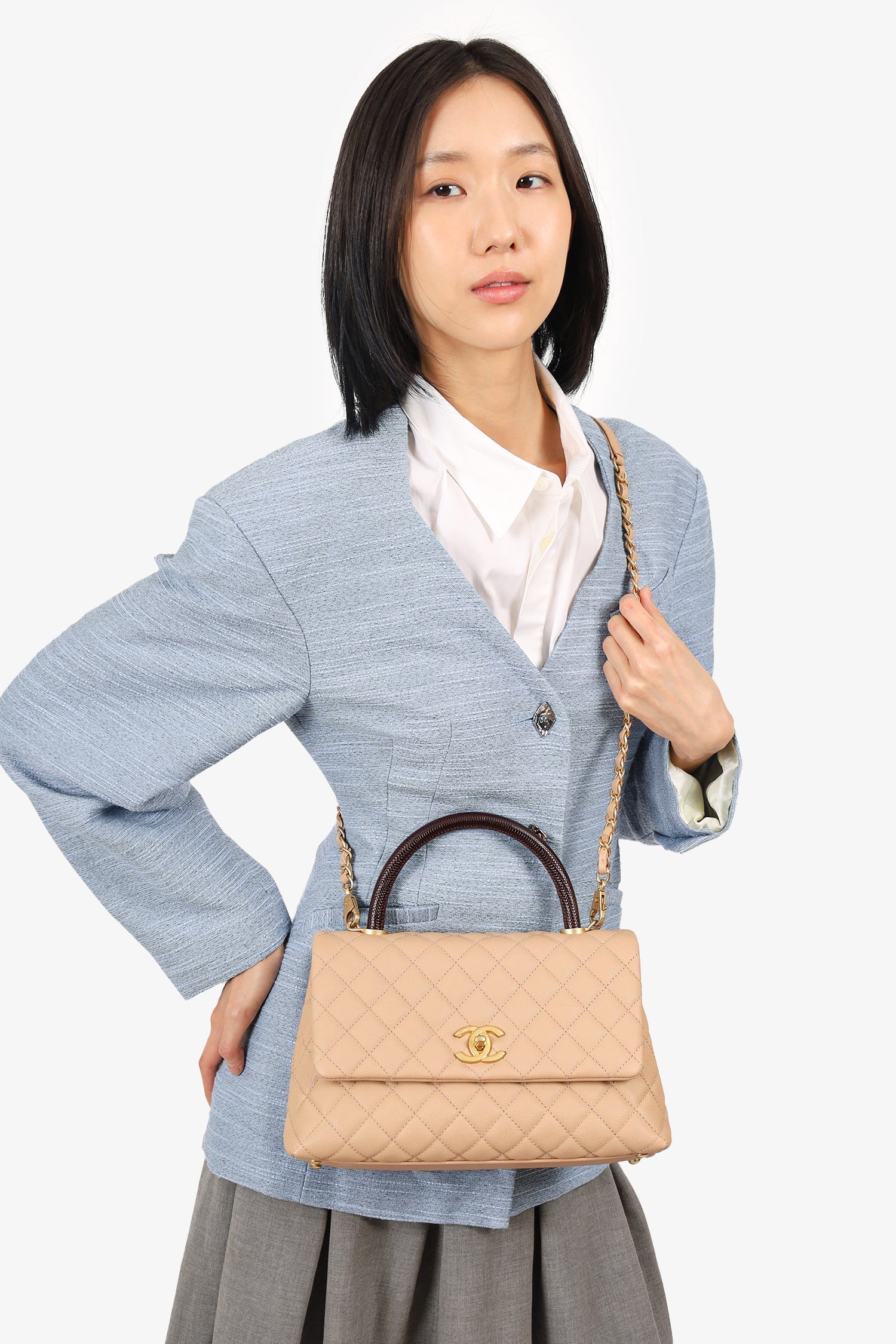 Chanel Coco Handle Handbag - Rovelle Bags