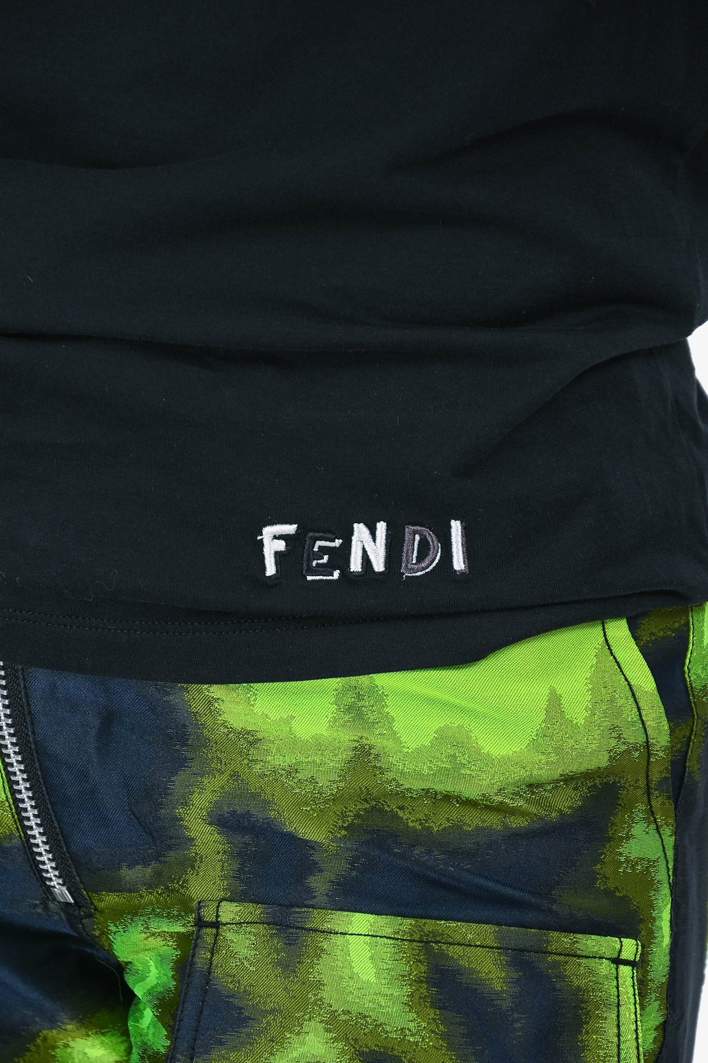 Fendi Black Cotton 'Monster' Shirt Size 46