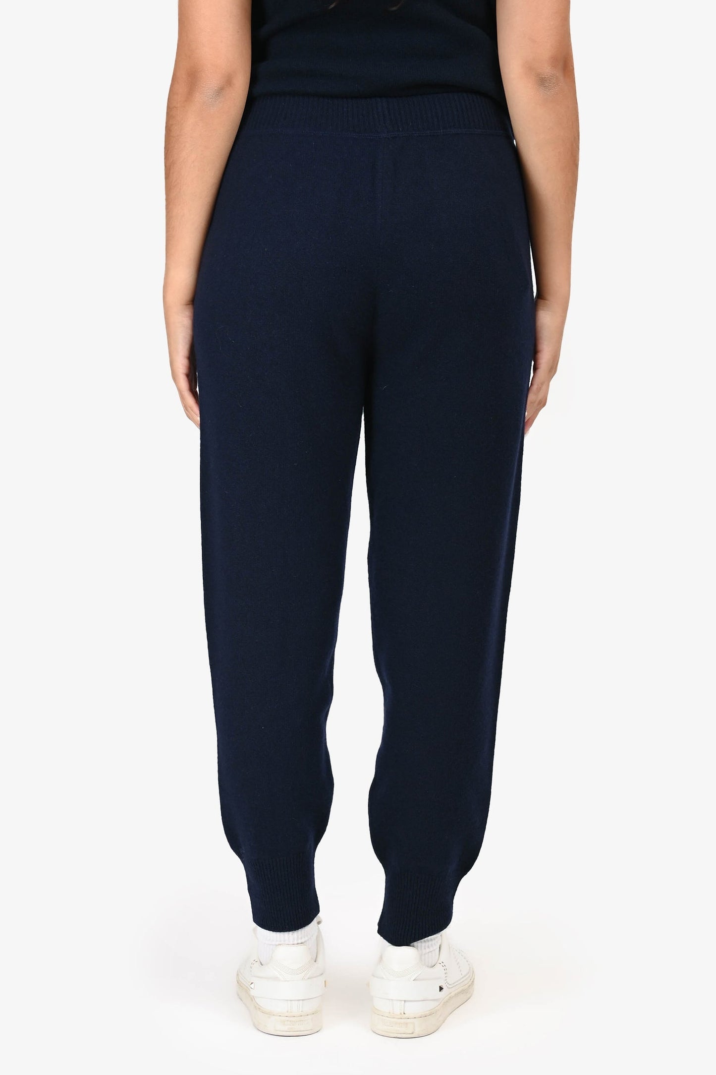 Fendi 2022 Navy Cashmere Sweatpants Size 42