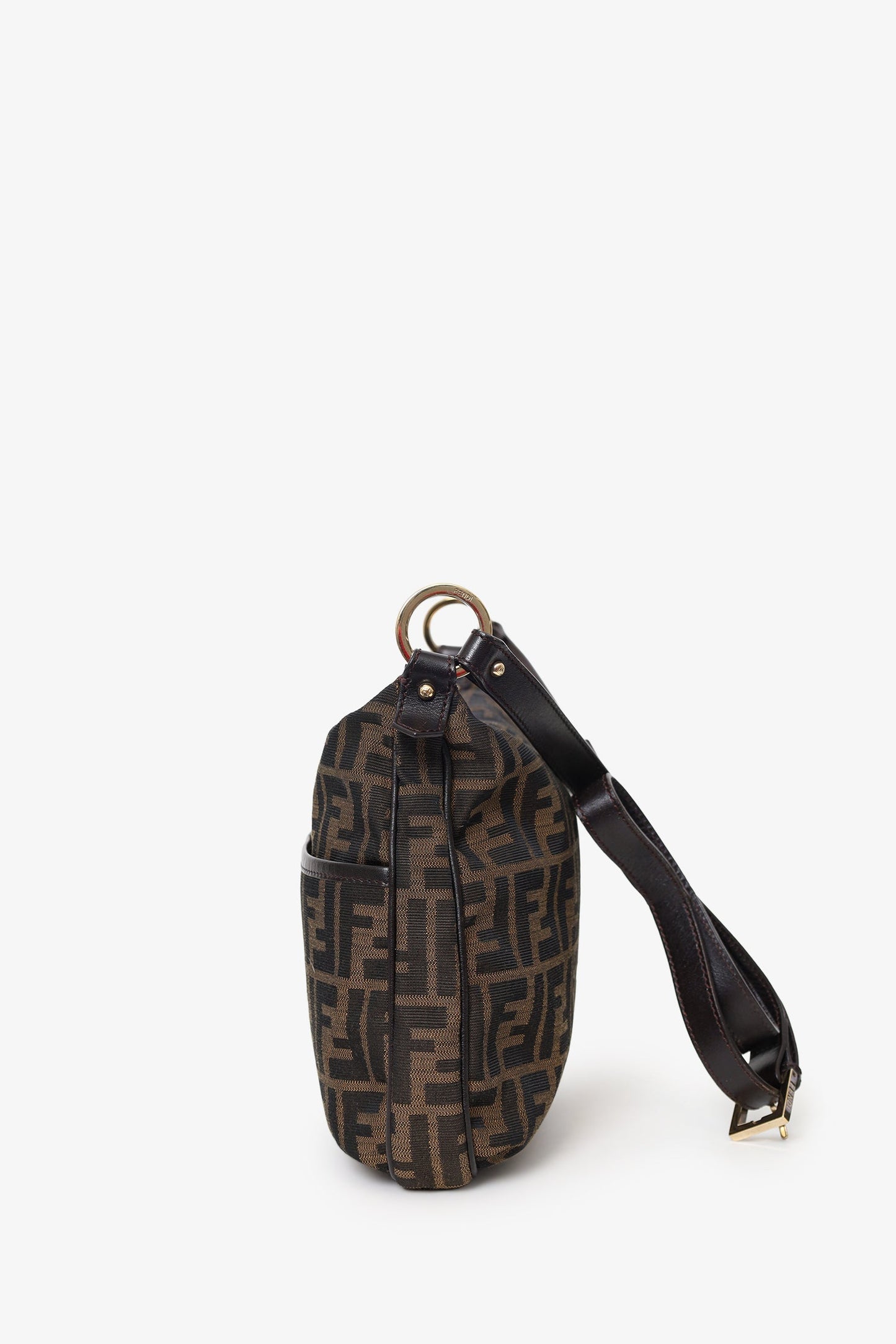 Fendi Brown Zucca Canvas Crossbody Bag