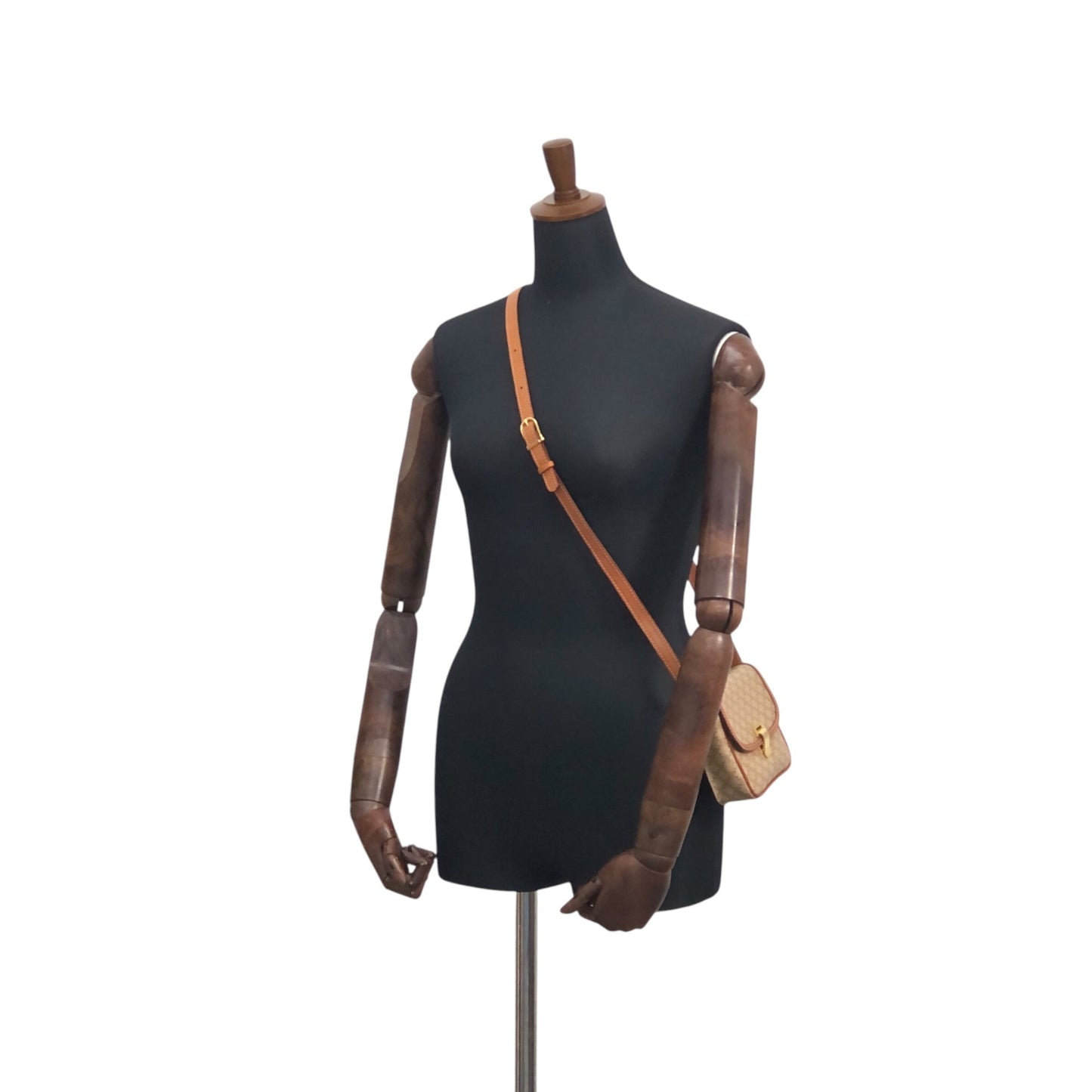 CELINE Macadam Flap Shoulder bag Beige vtaawi