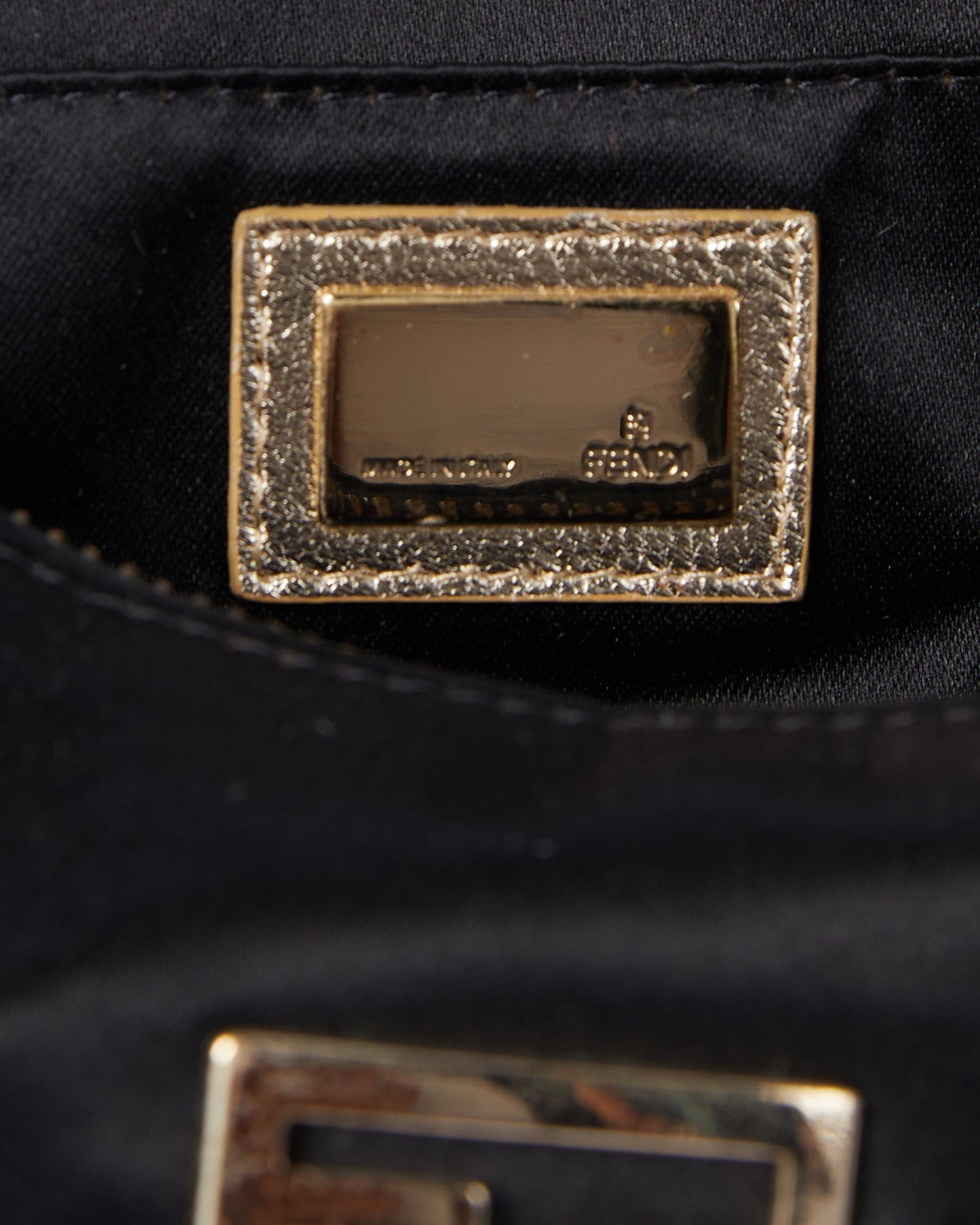 Fendi Satin Mini Hobo Bag
