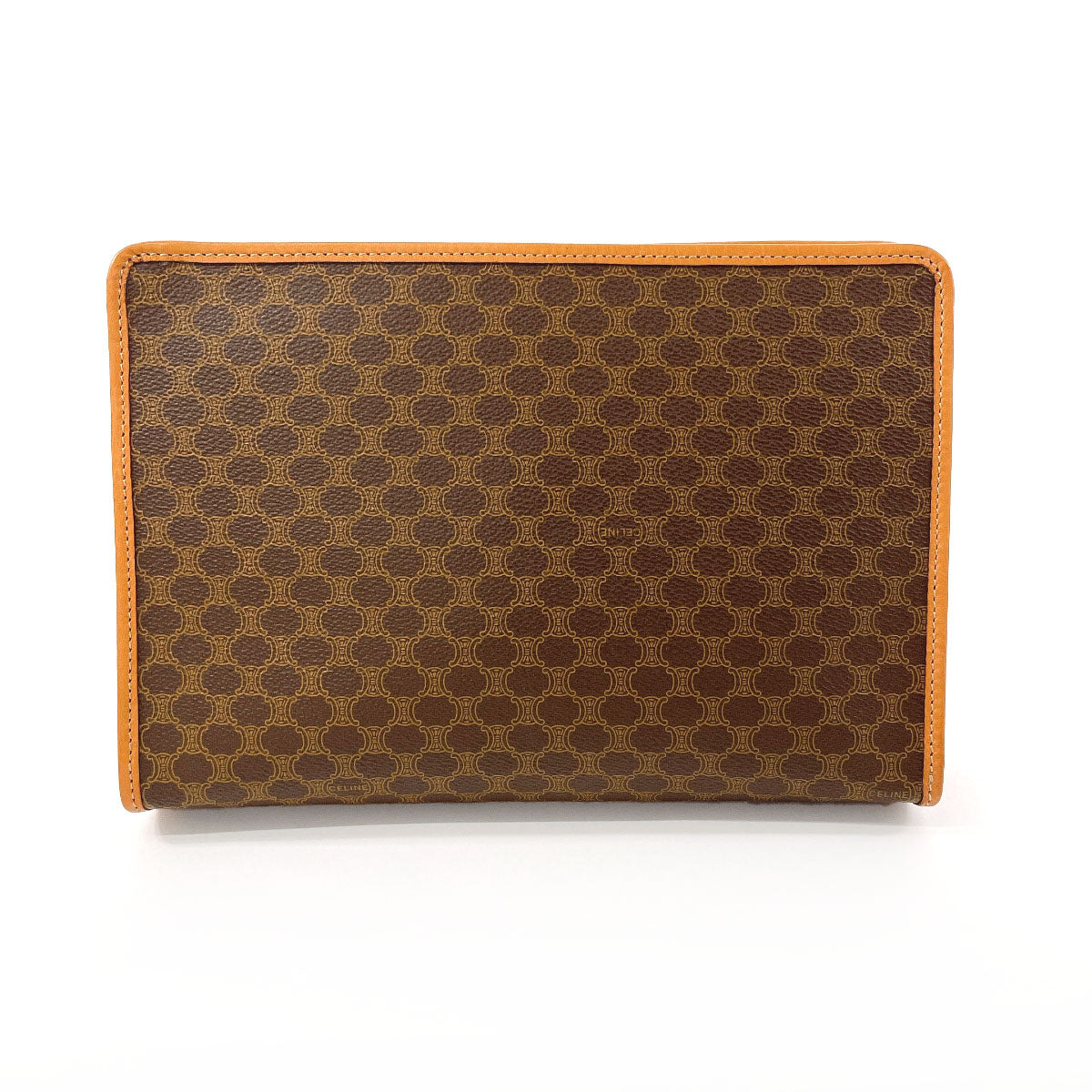 CELINE business bag PVC Brown Macadam Women