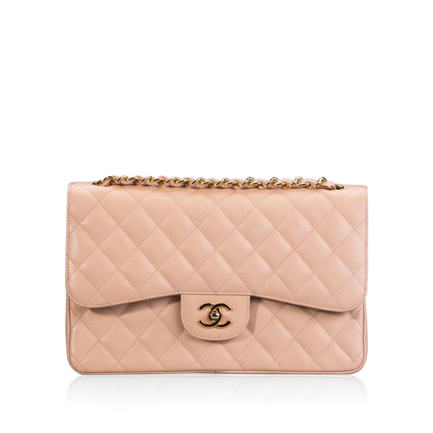 Chanel Classic Flap Lambskin Gold Shoulder Bag Style 103