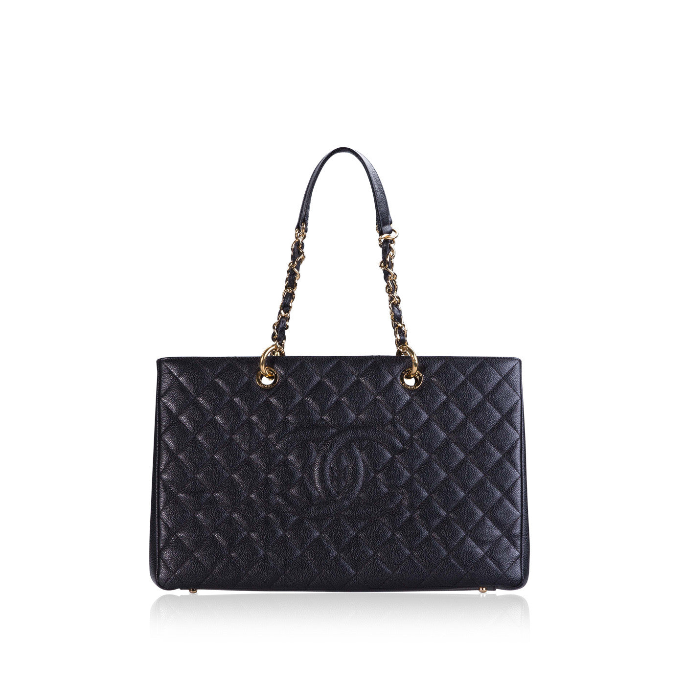 Chanel Timeless Caviar Black Tote Bag Style 45