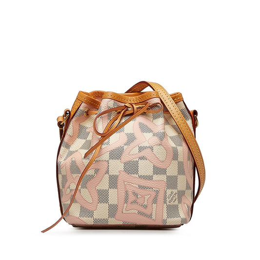 LOUIS VUITTON Damier Azur Tahitienne Nano Noe Bucket Bag