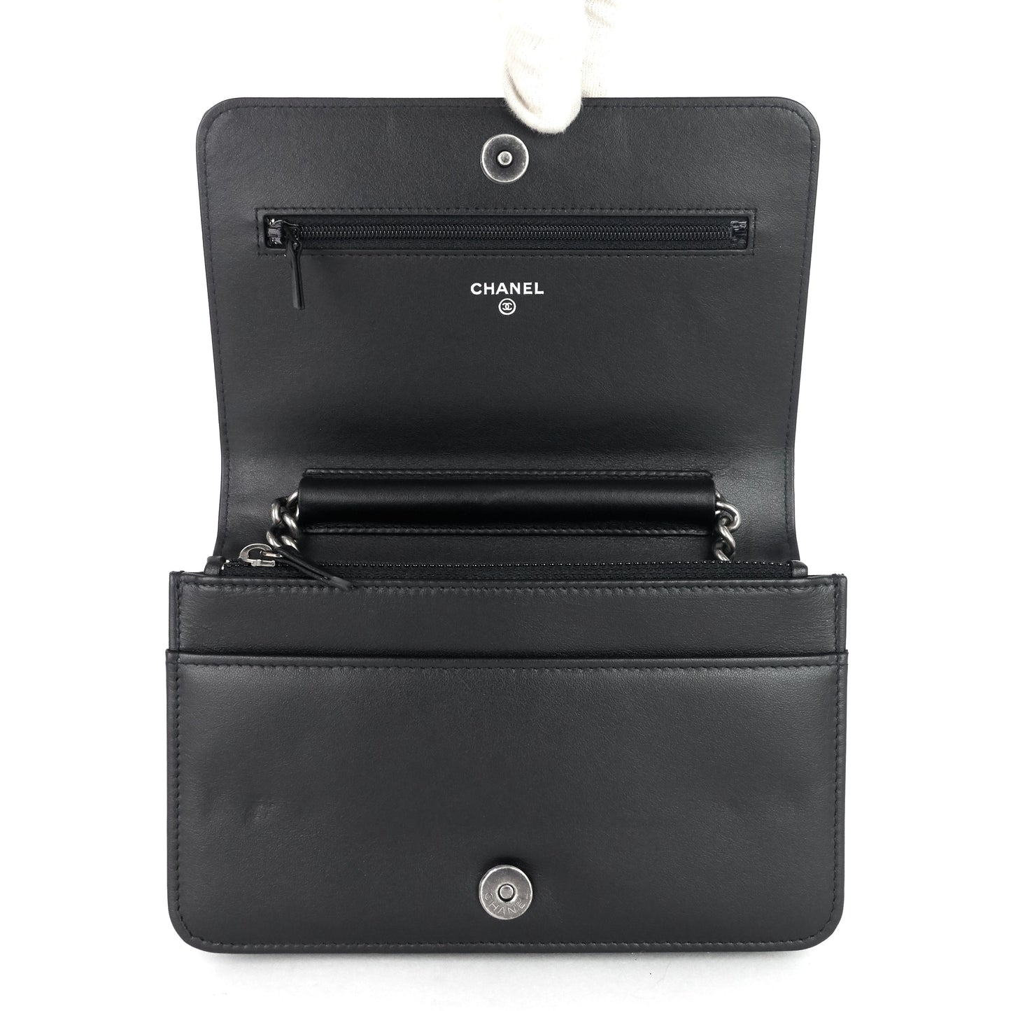 Chanel Boy Caviar Leather Wallet on Chain Bag