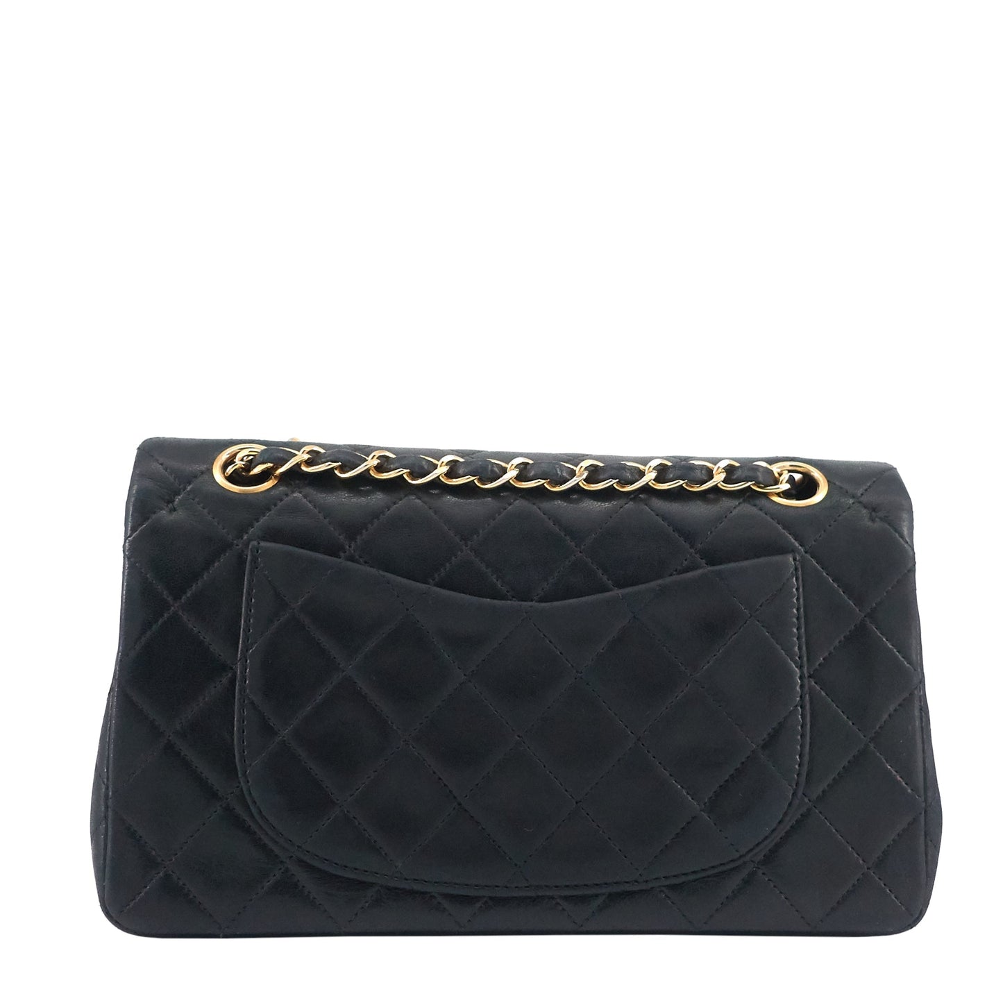 Chanel Classic Double Flap Small Lambskin Leather Bag