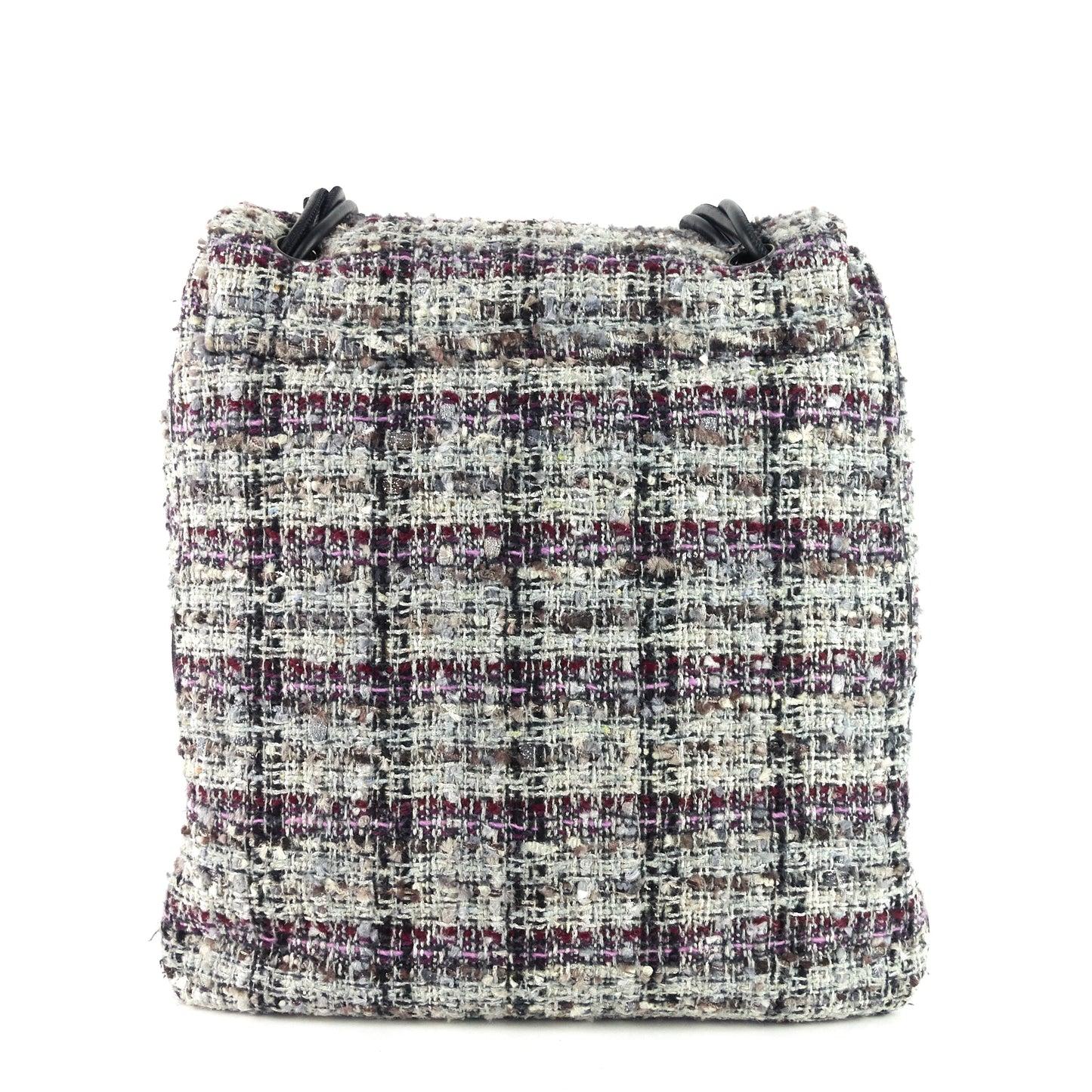 Chanel Floral Appliqué Tweed Messenger Bag