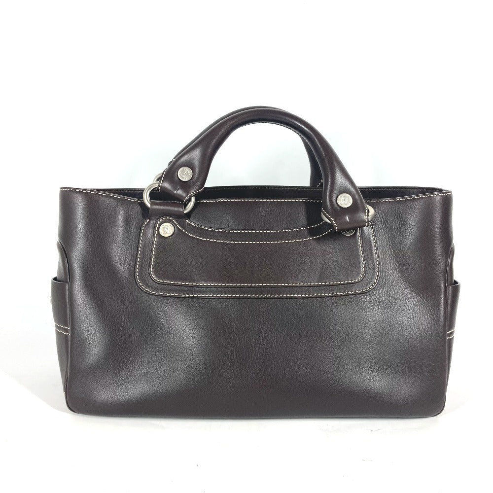 CELINE Handbag leather Dark brown Boogie bag Women