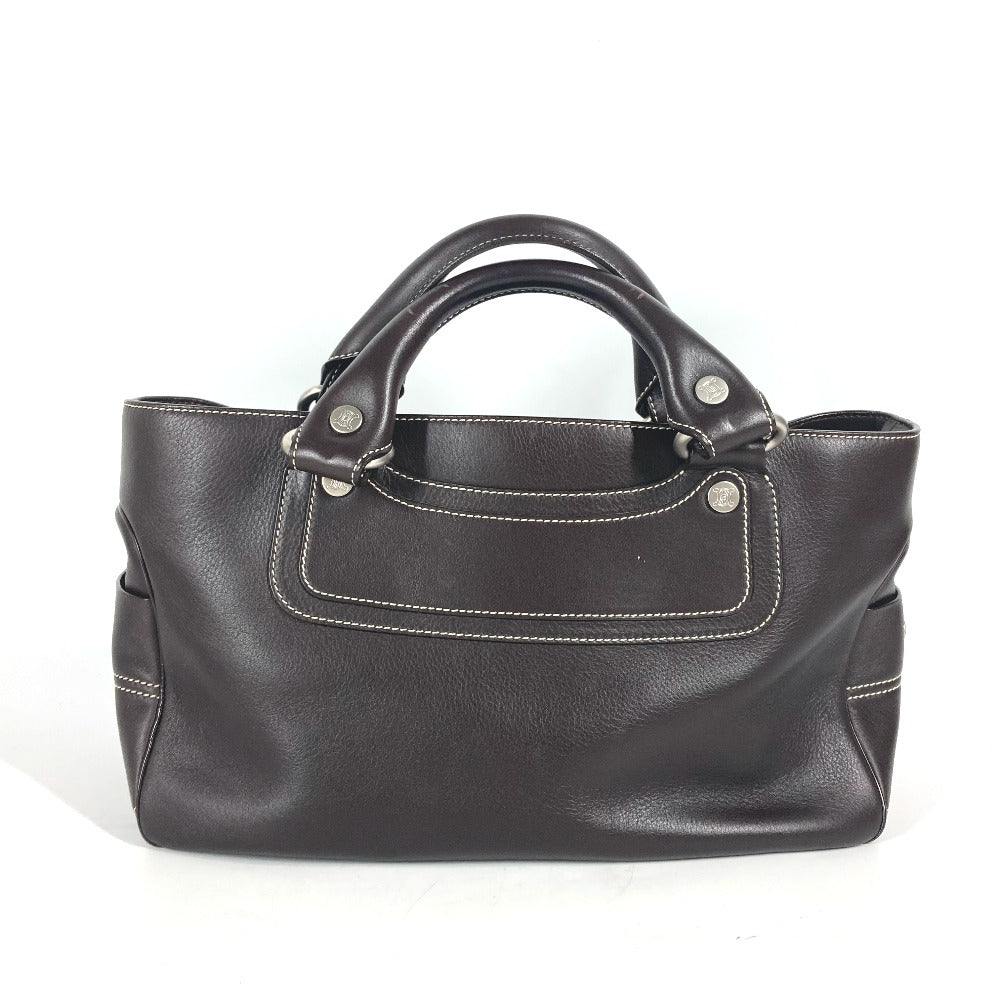 CELINE Handbag leather Dark brown Boogie bag Women