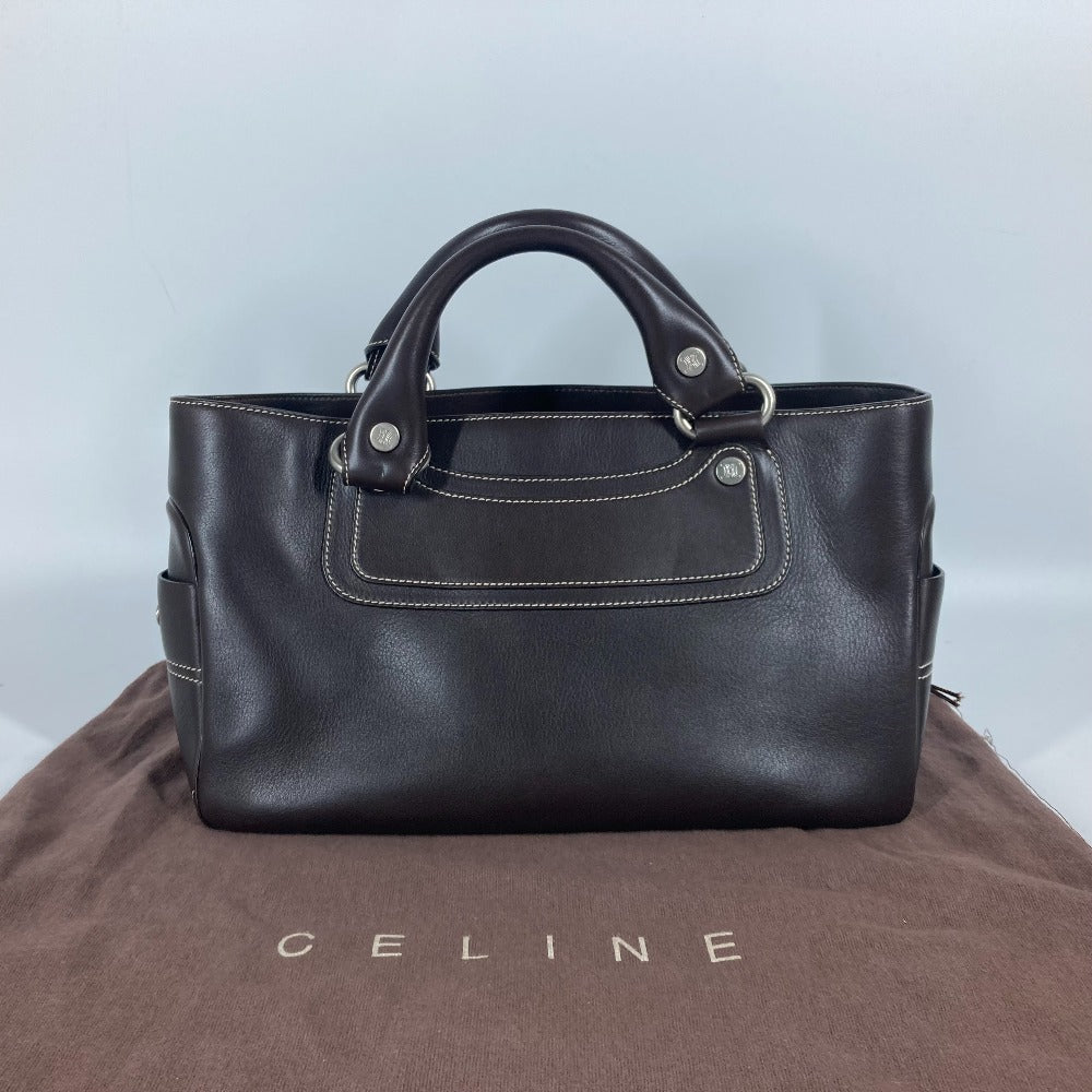CELINE Handbag leather Dark brown Boogie bag Women