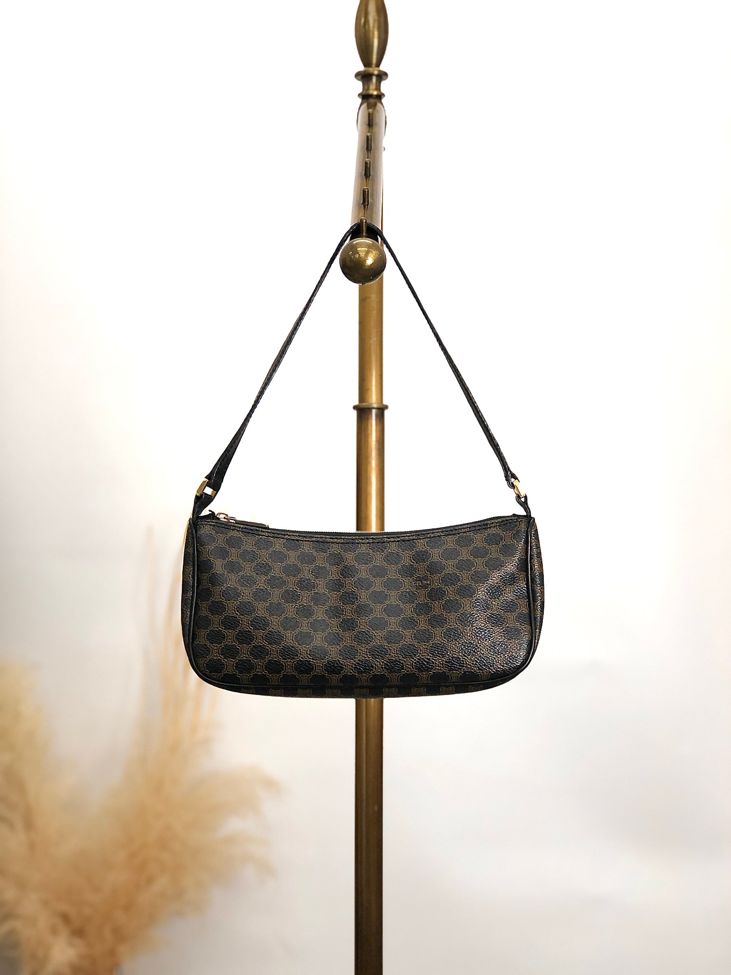 CELINE Macadam Shoulder bag Hobobag Black