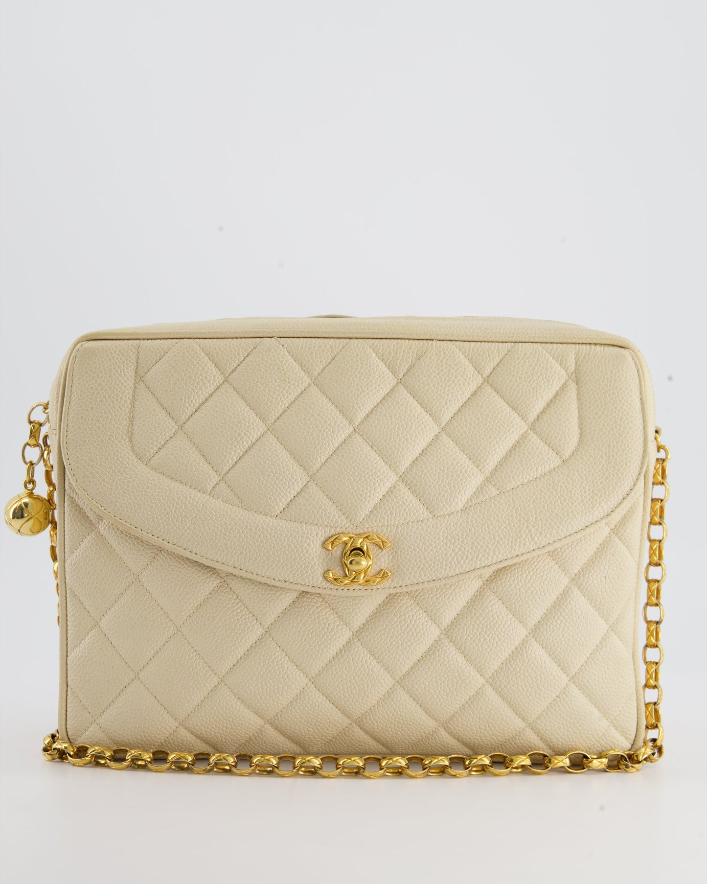 Chanel Beige Camera Flap Flap Bag - Rovelle Bags