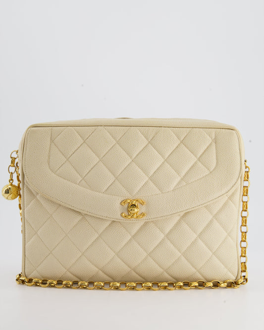 Chanel Beige Camera Flap Flap Bag - Rovelle Bags