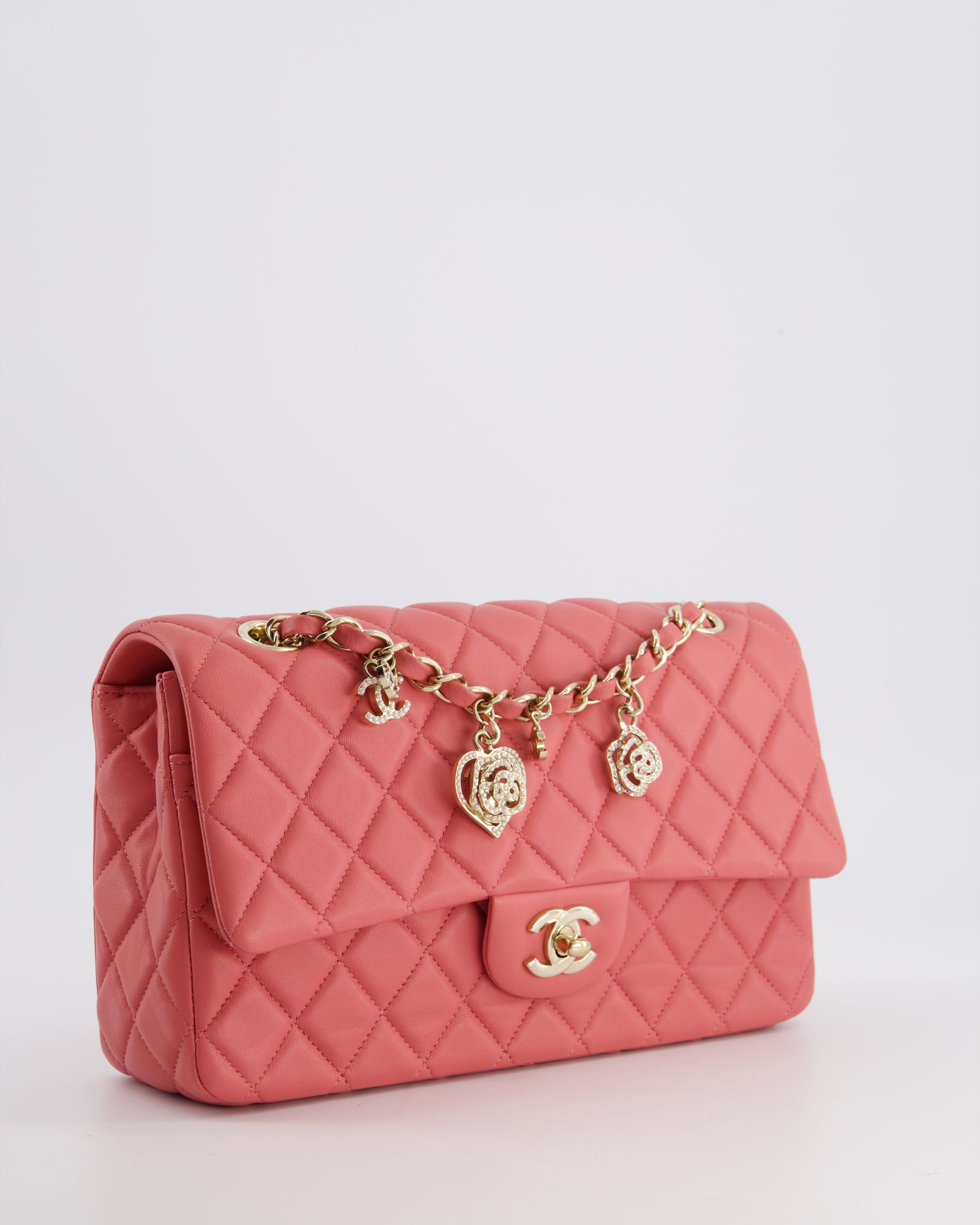 Chanel Pink Medium Single Flap Flap Bag - Rovelle Bags