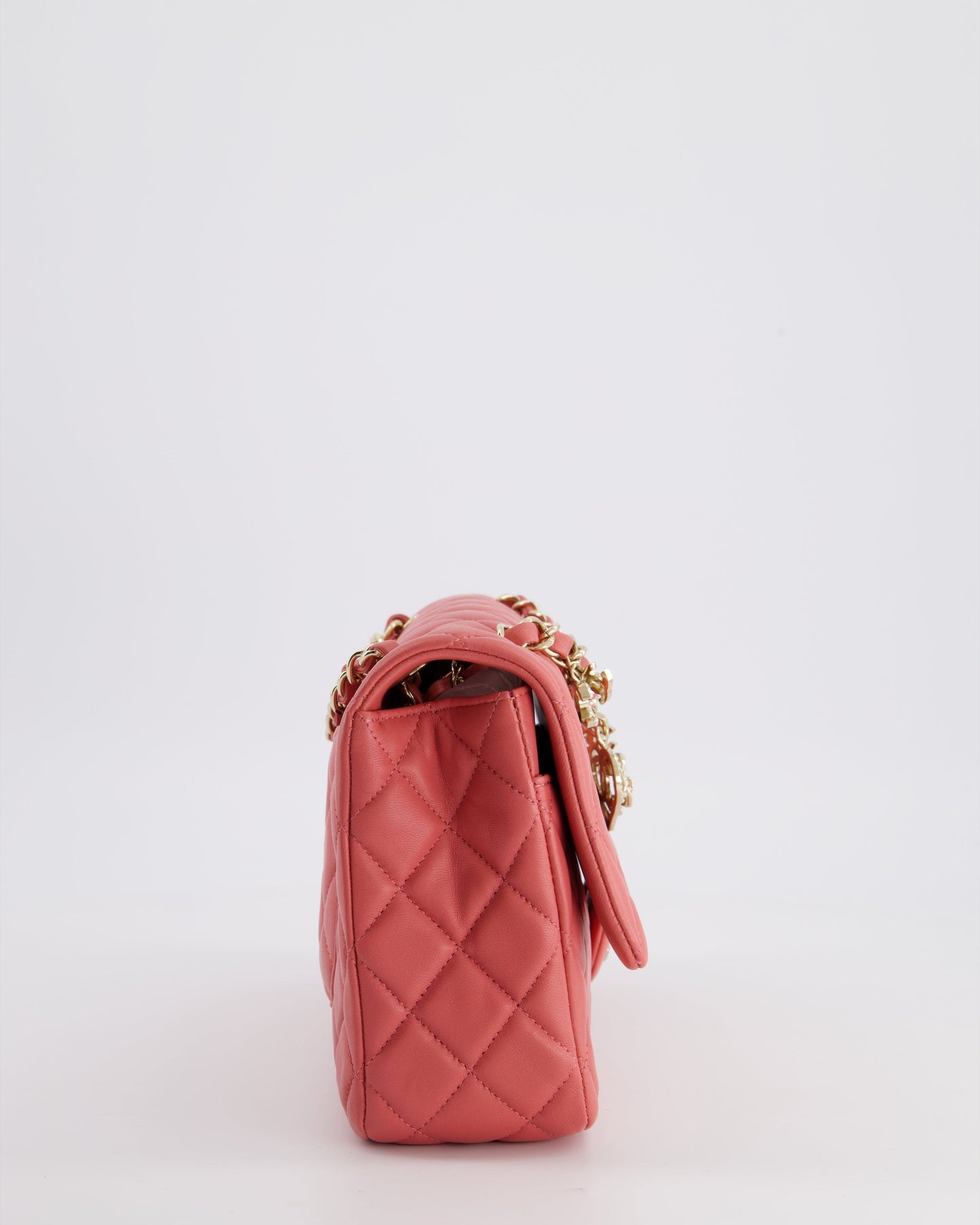 Chanel Pink Medium Single Flap Flap Bag - Rovelle Bags
