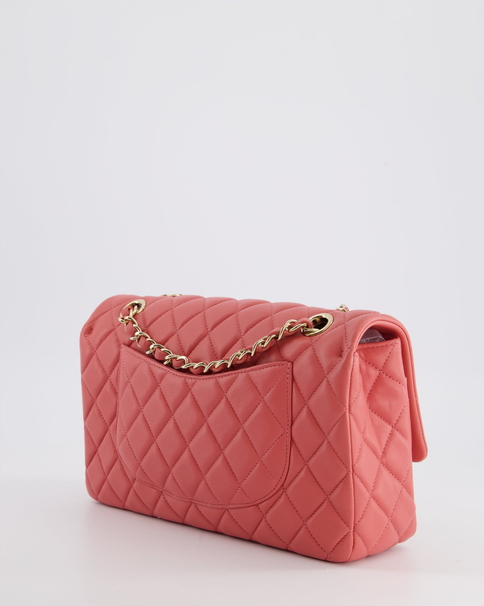 Chanel Pink Medium Single Flap Flap Bag - Rovelle Bags